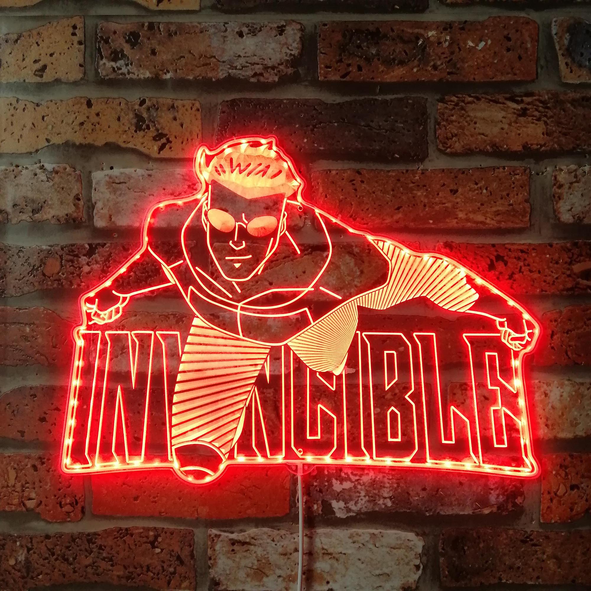 Invincible Dynamic RGB Edge Lit LED Sign