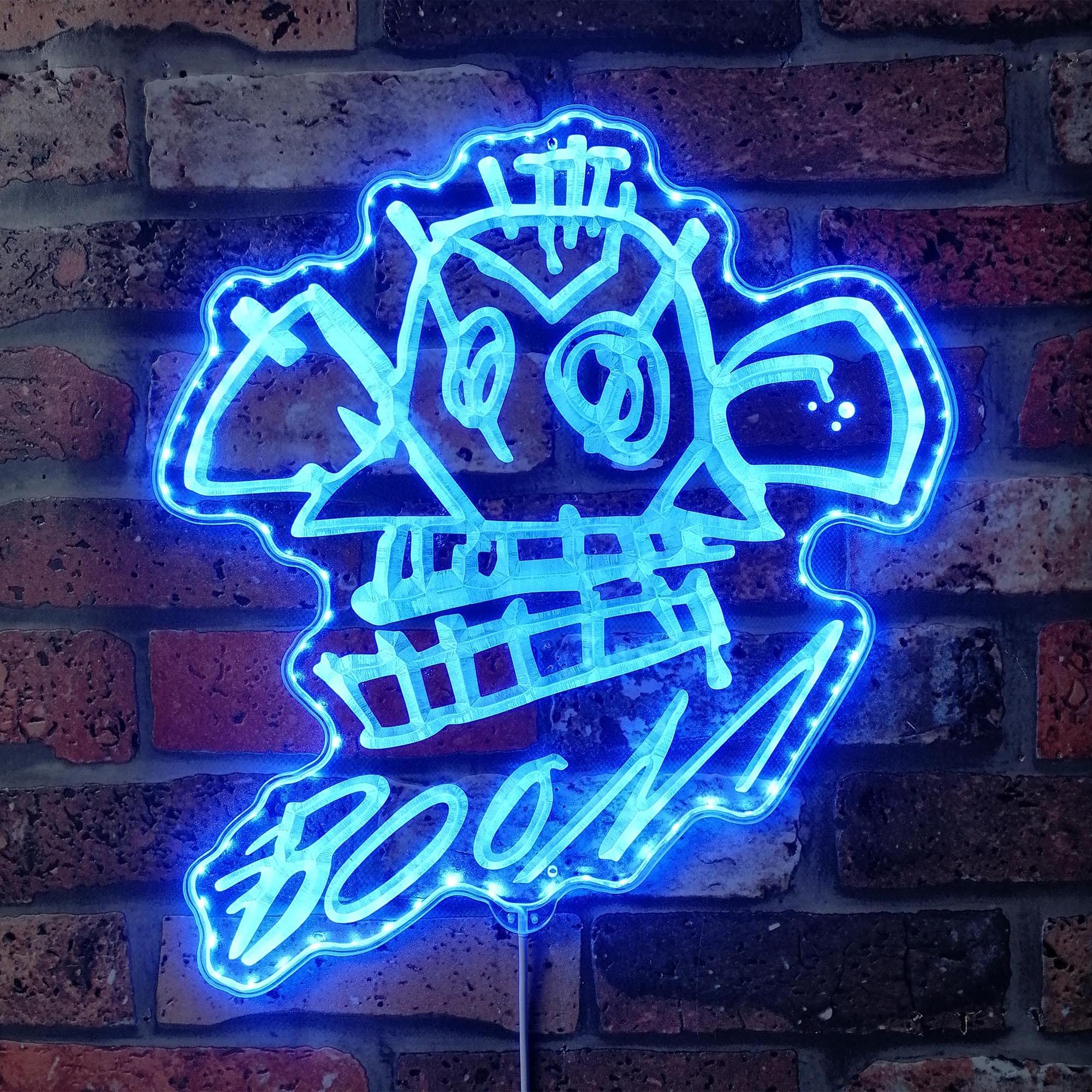 Arcane Jinx Monkey Graffity Neon Dynamic RGB Edge Lit LED Sign