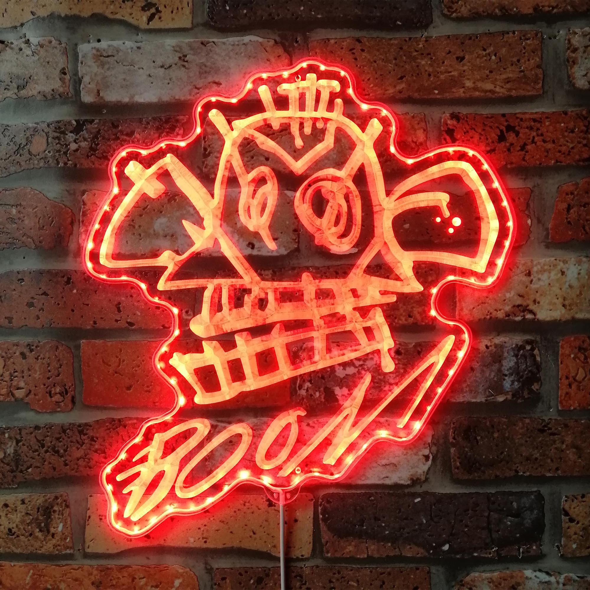 Arcane Jinx Monkey Graffity Neon Dynamic RGB Edge Lit LED Sign