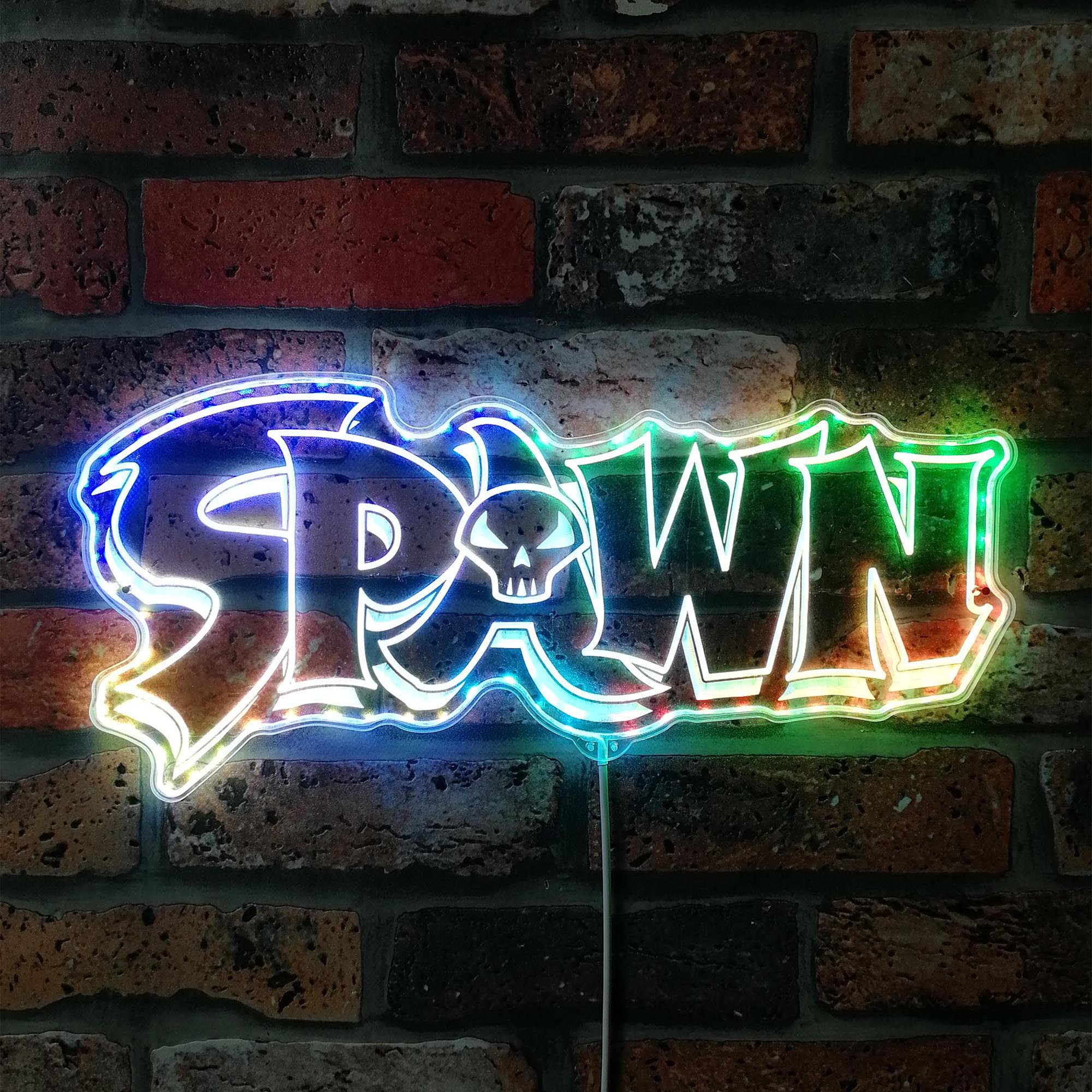 Spawn Comic Room Dynamic RGB Edge Lit LED Sign