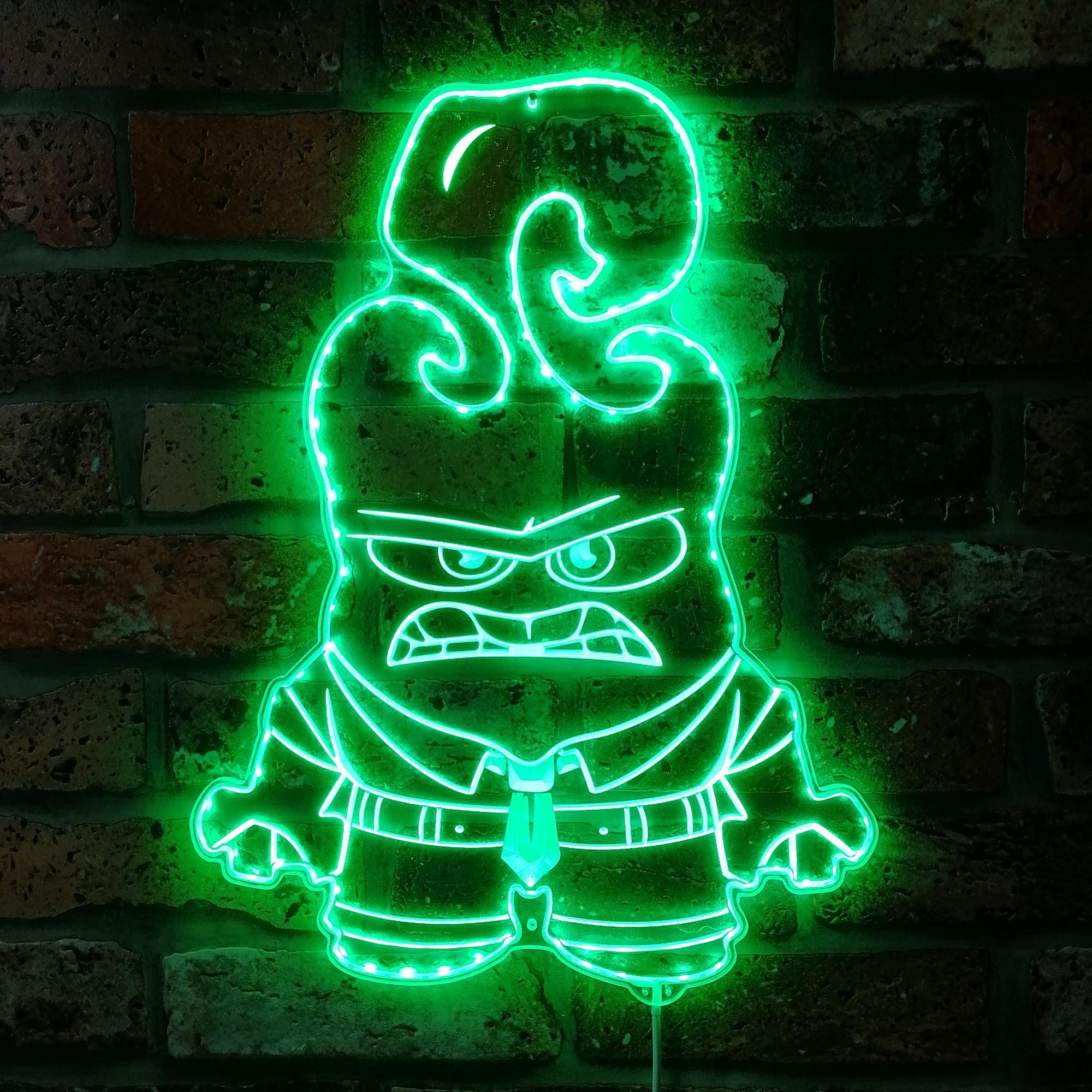 Anger Inside Out Dynamic RGB Edge Lit LED Sign