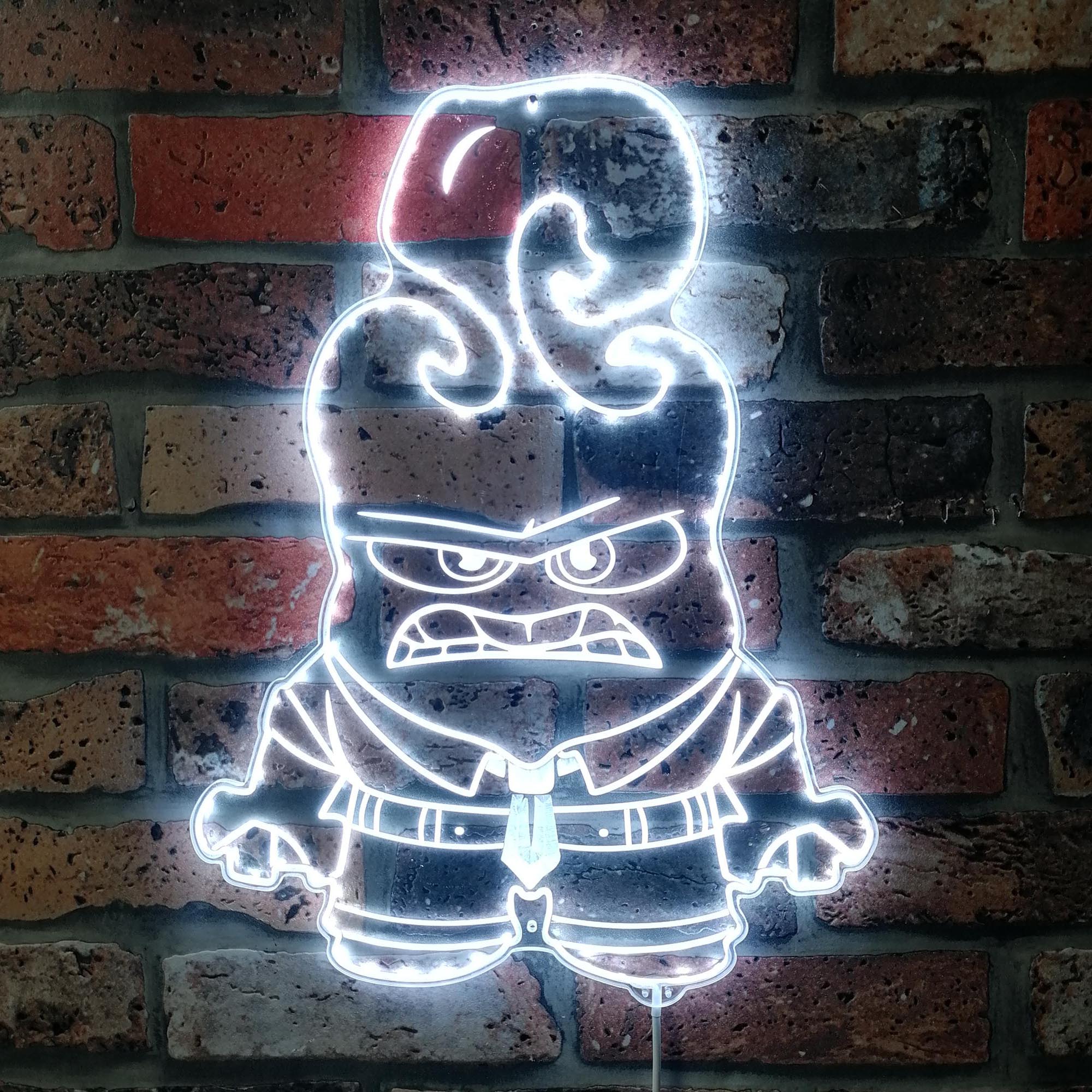 Anger Inside Out Dynamic RGB Edge Lit LED Sign