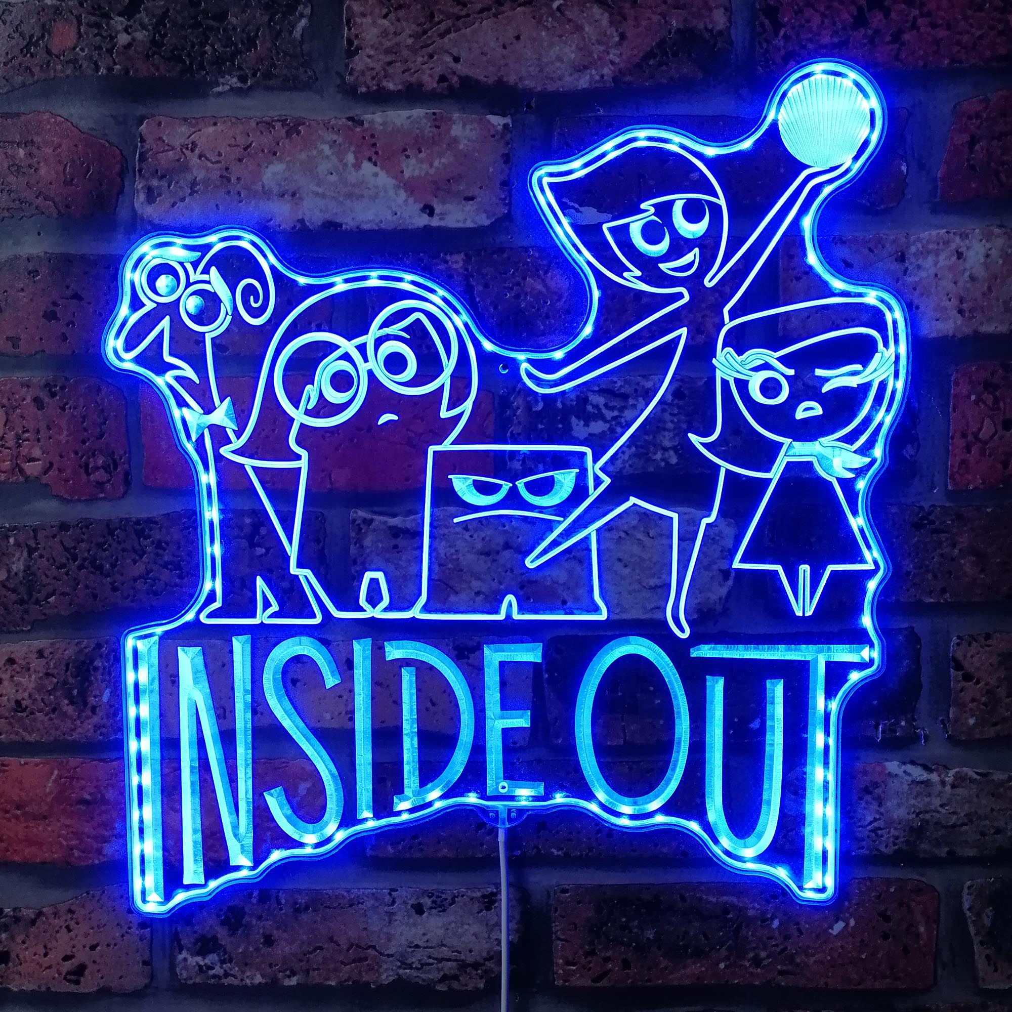 Inside Out Dynamic RGB Edge Lit LED Sign