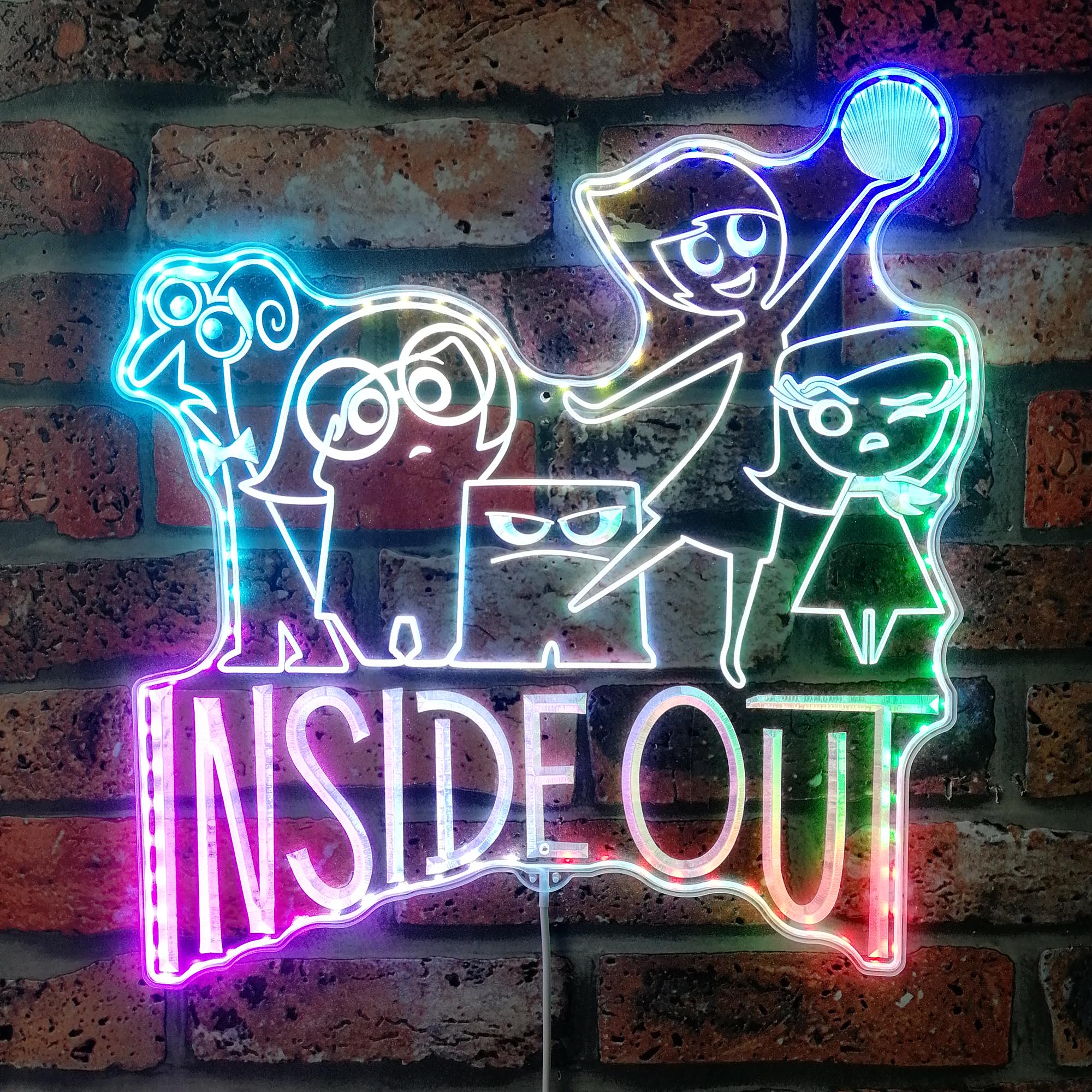 Inside Out Dynamic RGB Edge Lit LED Sign