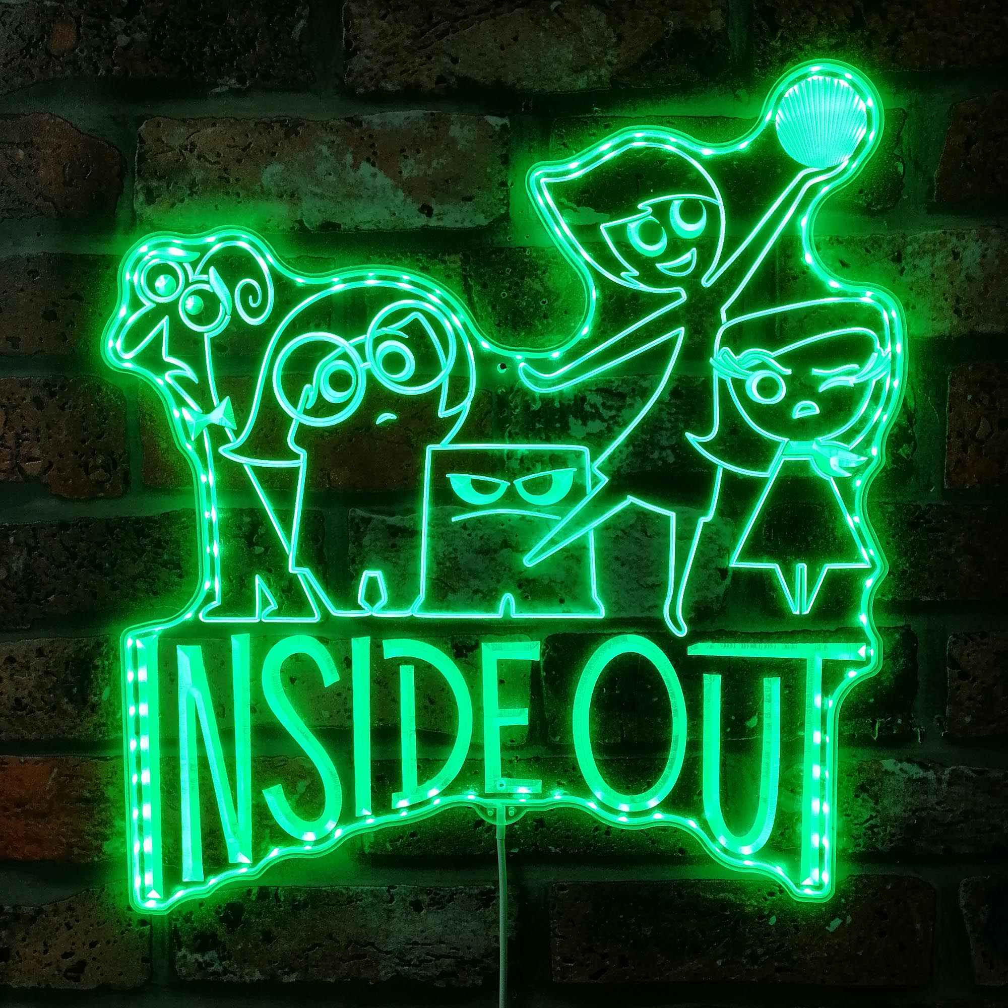 Inside Out Dynamic RGB Edge Lit LED Sign