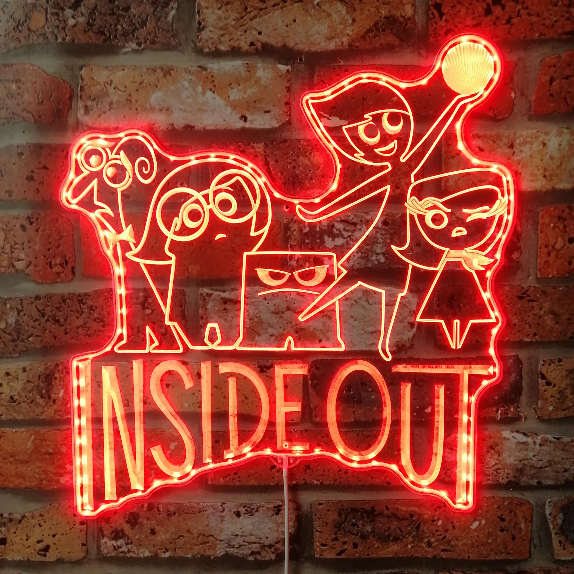 Inside Out Dynamic RGB Edge Lit LED Sign