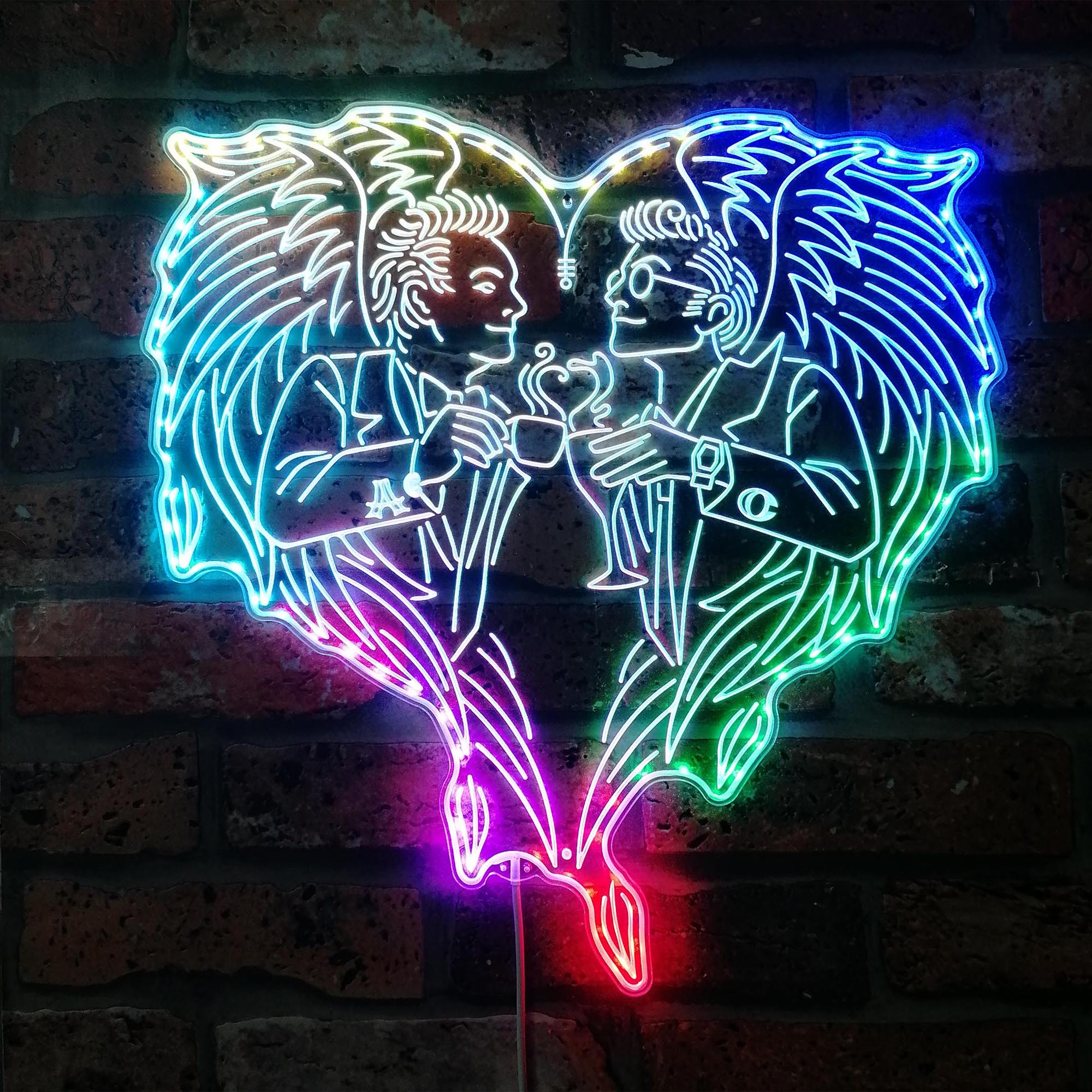 Good Omens Dynamic RGB Edge Lit LED Sign