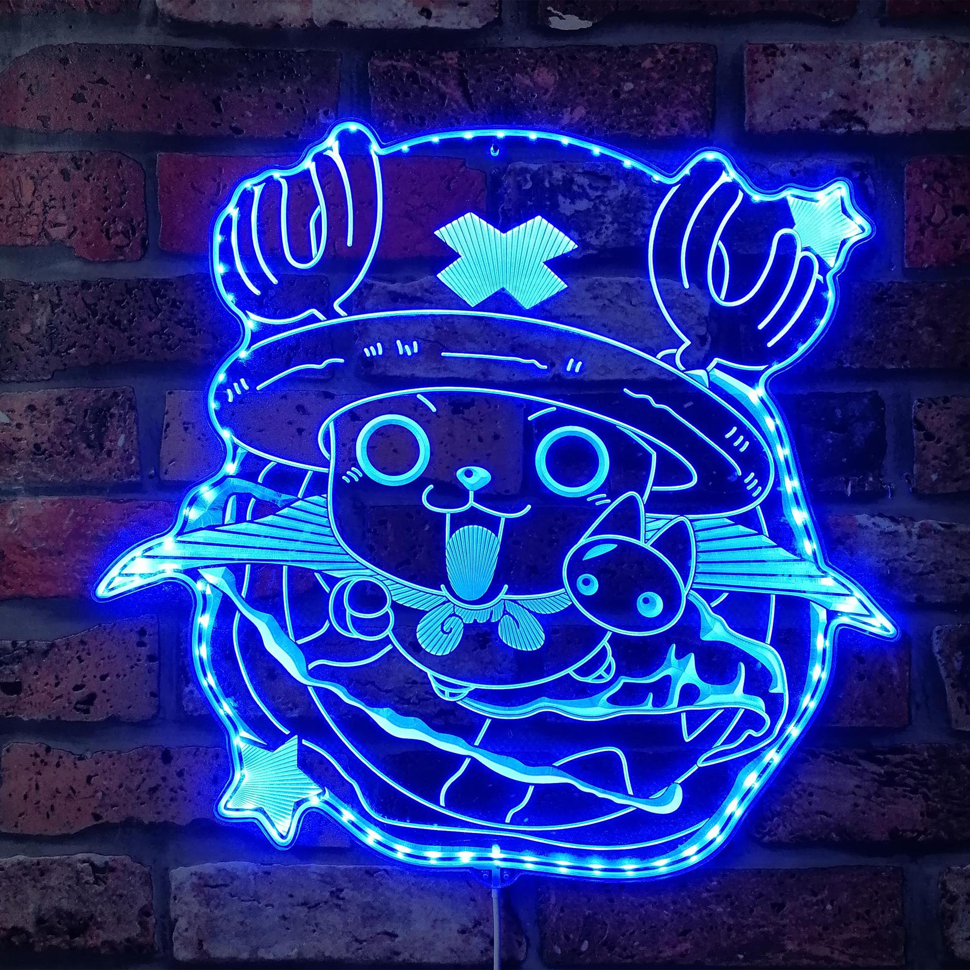 Tony Tony Chopper One Piece Dynamic RGB Edge Lit LED Sign