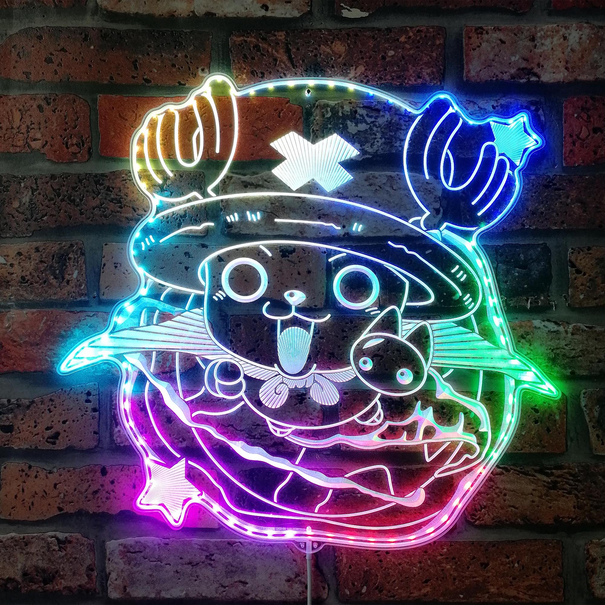 Tony Tony Chopper One Piece Dynamic RGB Edge Lit LED Sign