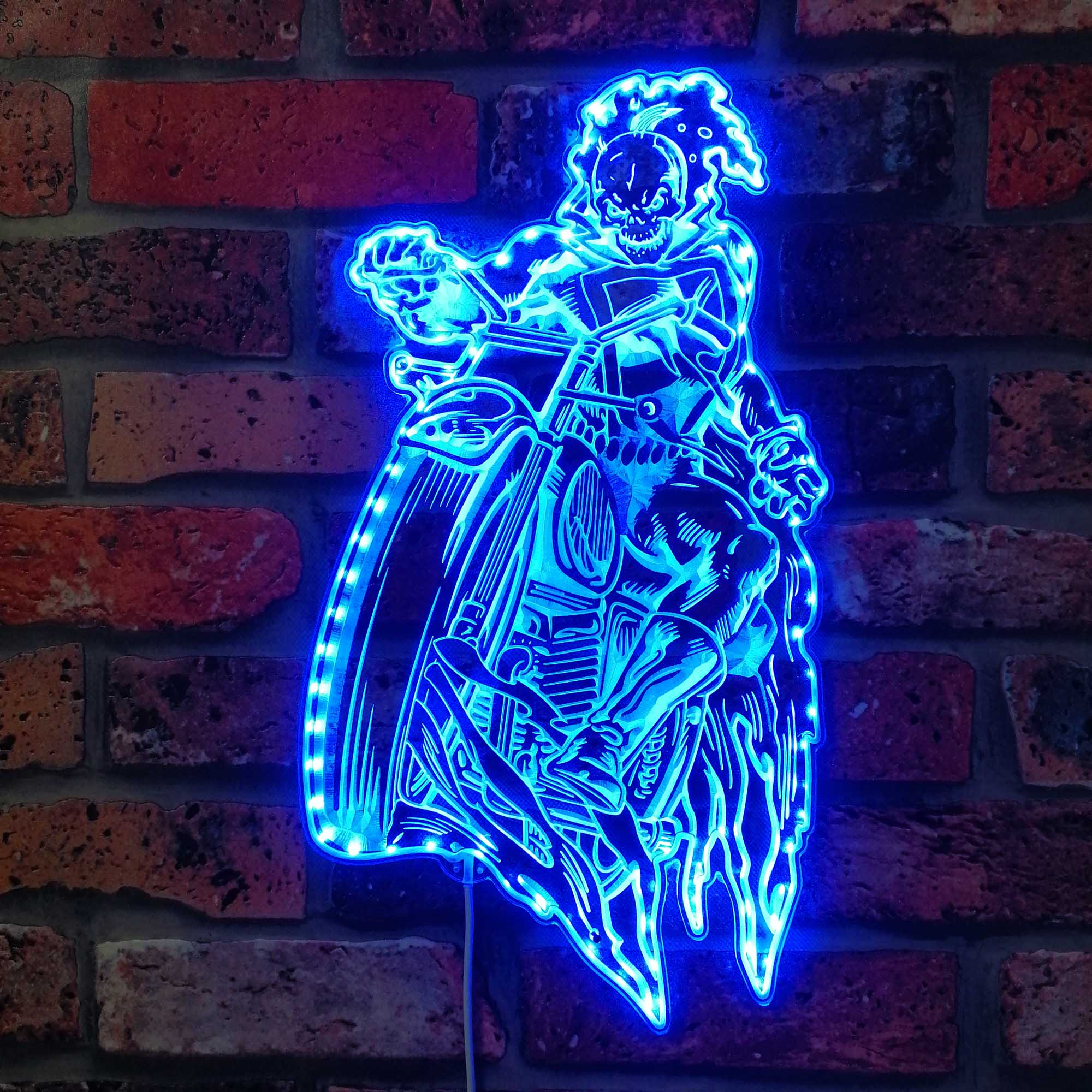 Ghost Rider Marvels Dynamic RGB Edge Lit LED Sign