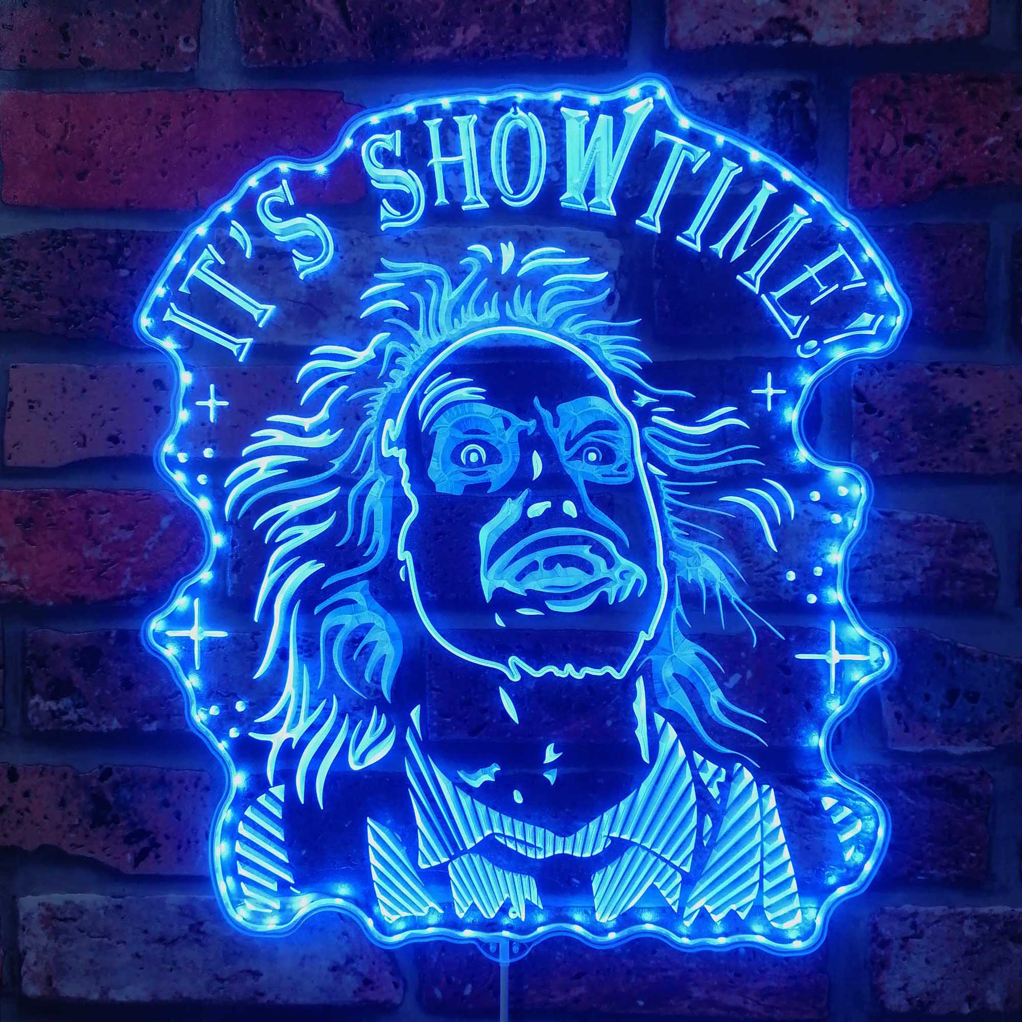 Beetlejuice Dynamic RGB Edge Lit LED Sign