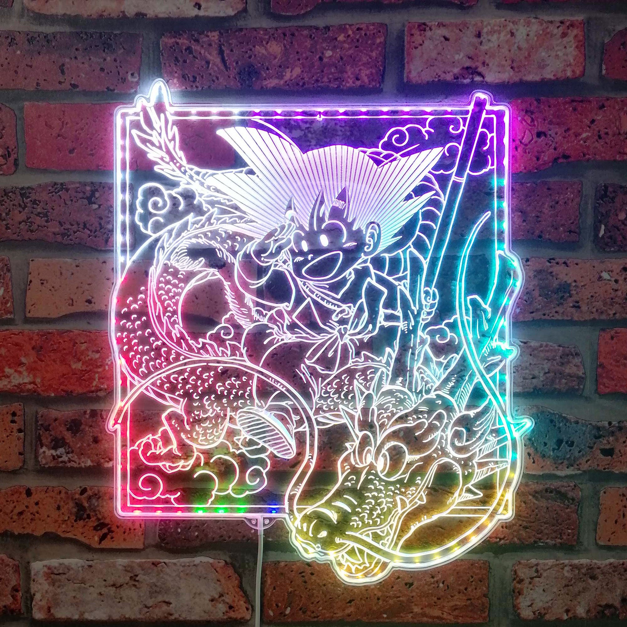 Dragon Ball Dynamic RGB Edge Lit LED Sign