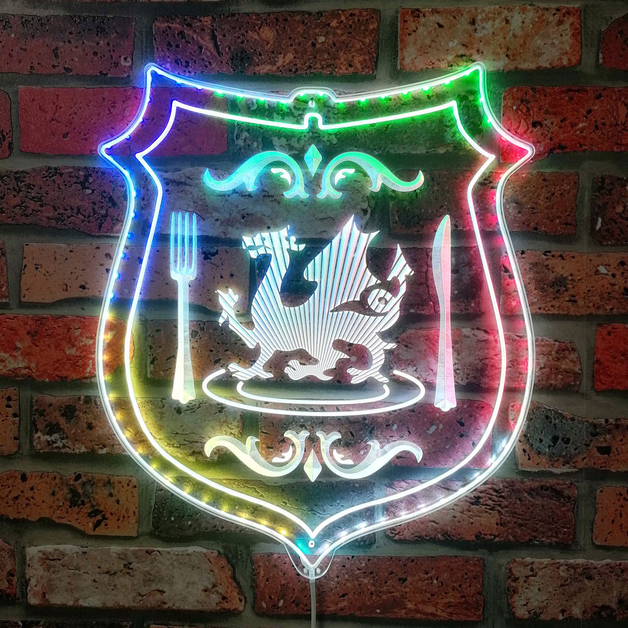 Dungeon Meshi Emblem Dynamic RGB Edge Lit LED Sign