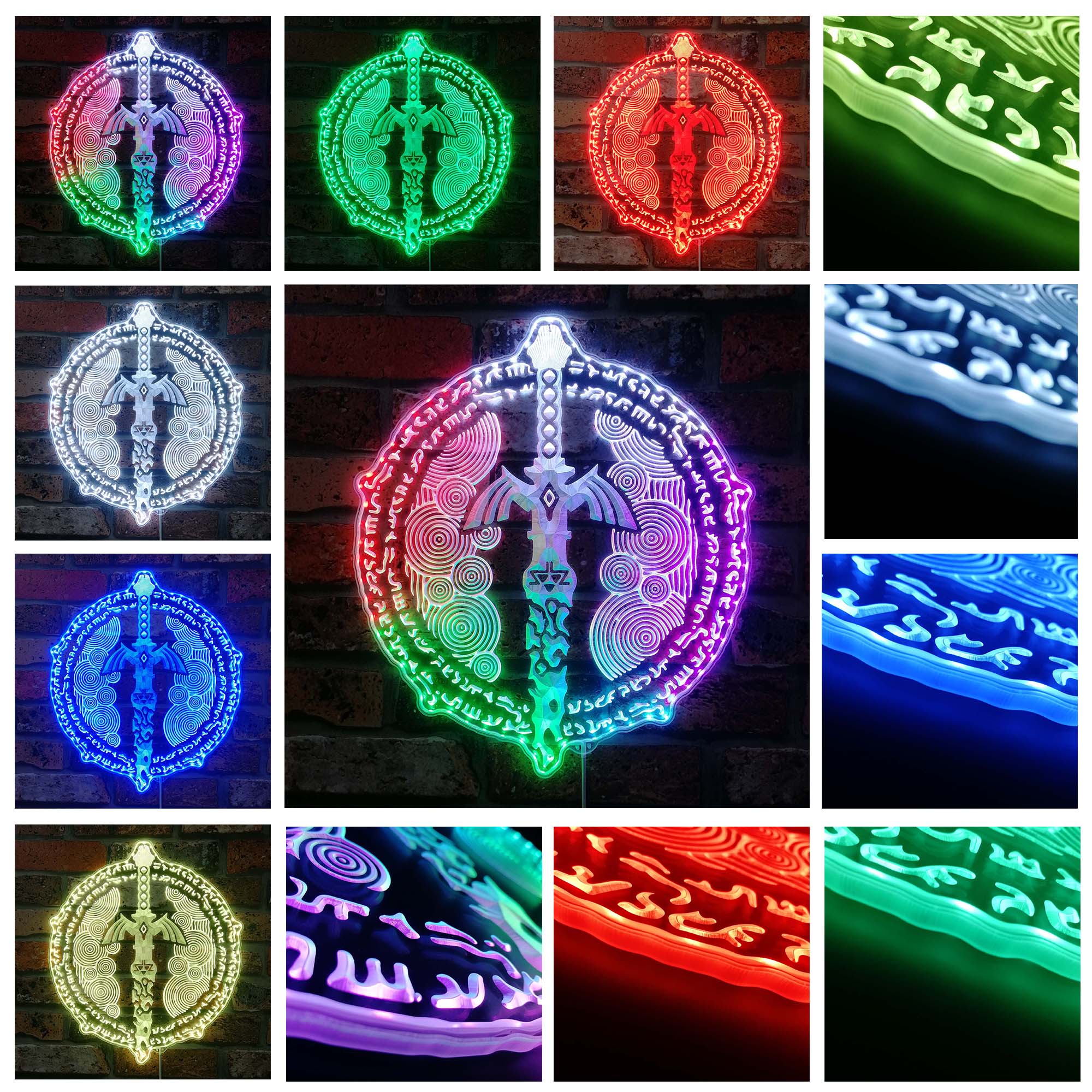 Legend of Zelda Sword Dynamic RGB Edge Lit LED Sign