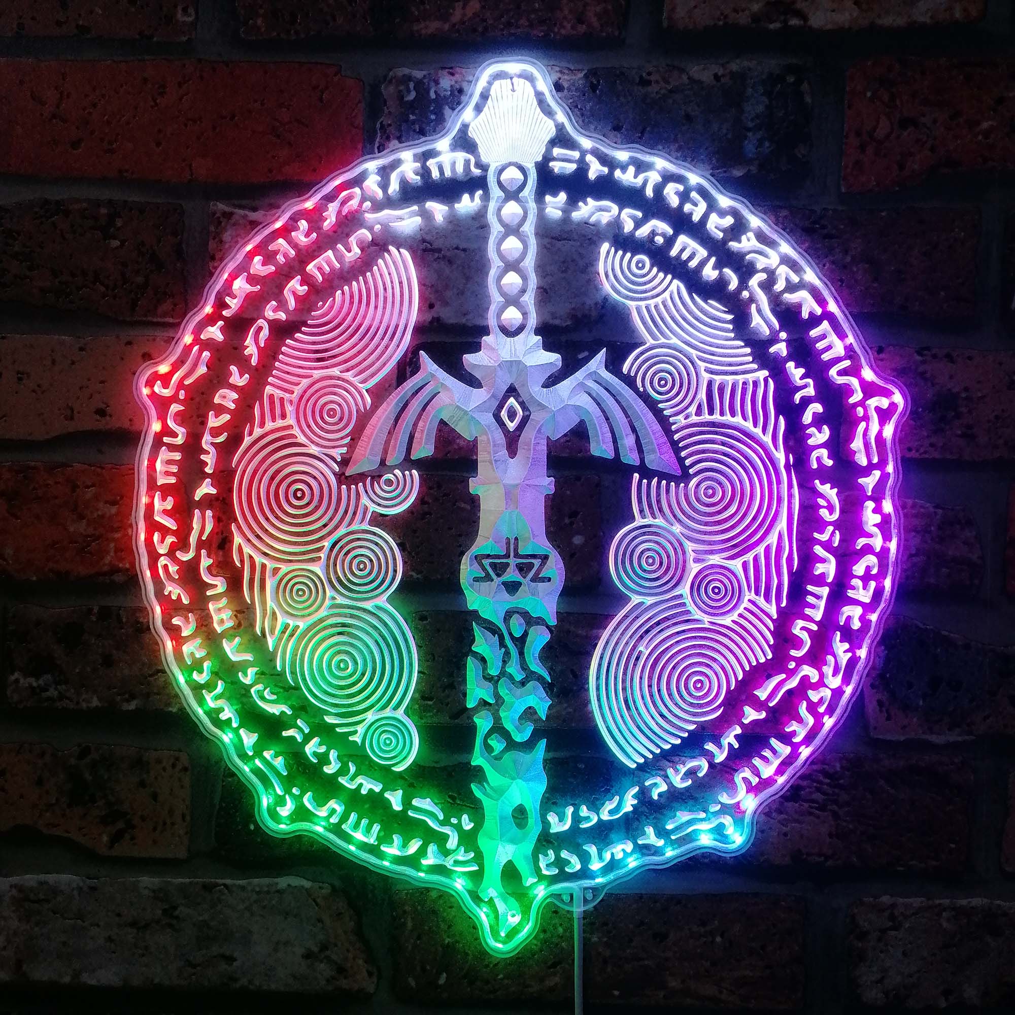 Legend of Zelda Sword Dynamic RGB Edge Lit LED Sign