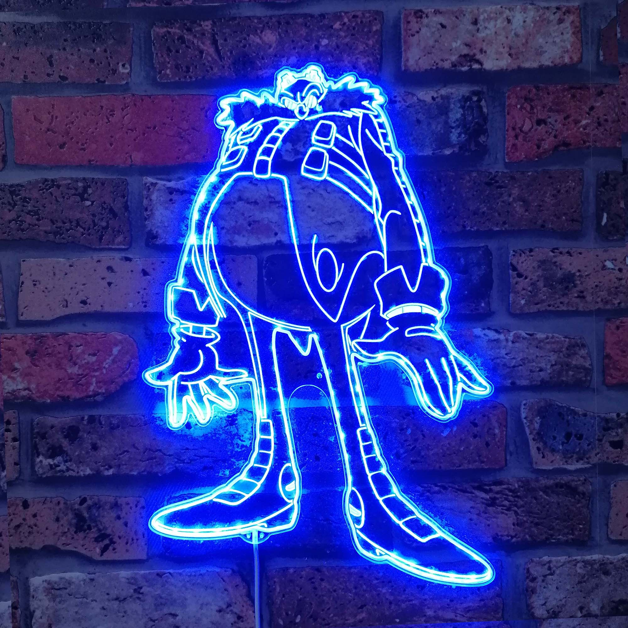 Sonic Dr Eggman Dynamic RGB Edge Lit LED Sign