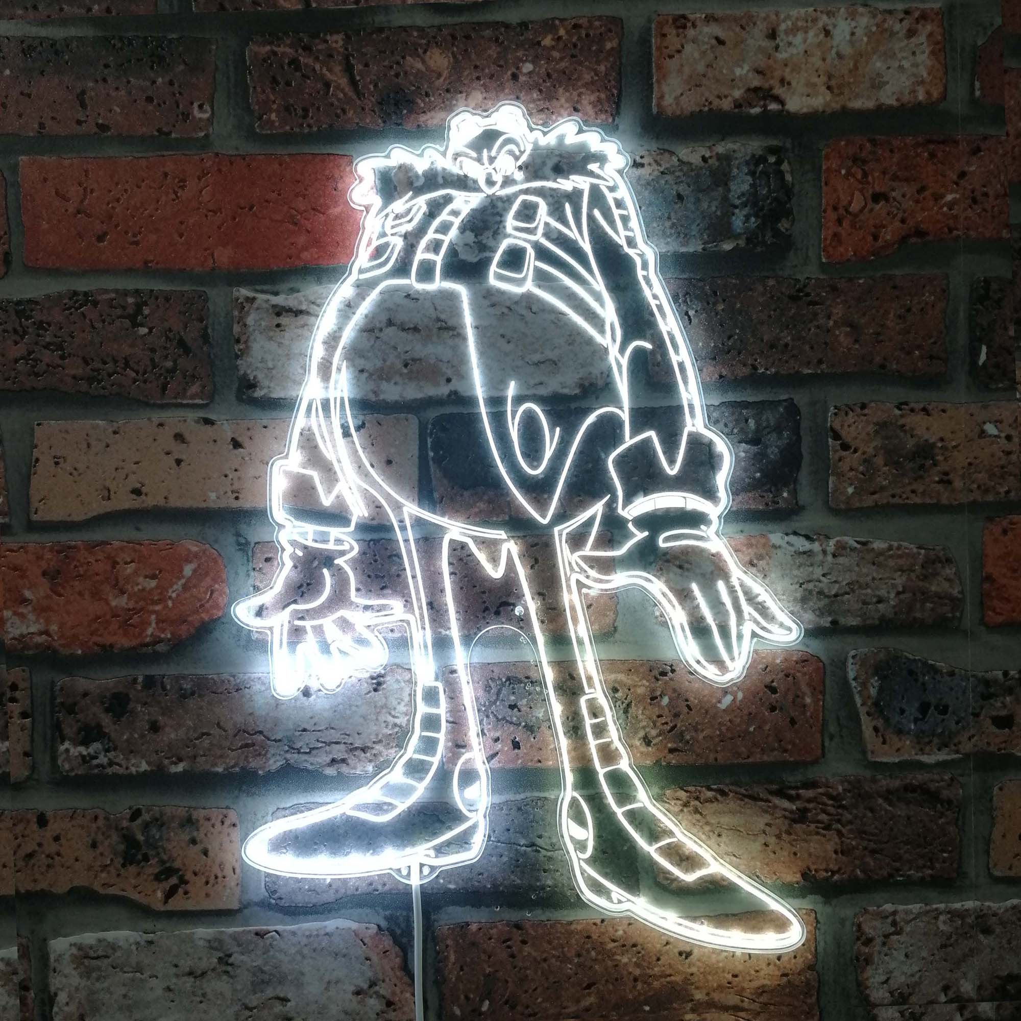 Sonic Dr Eggman Dynamic RGB Edge Lit LED Sign