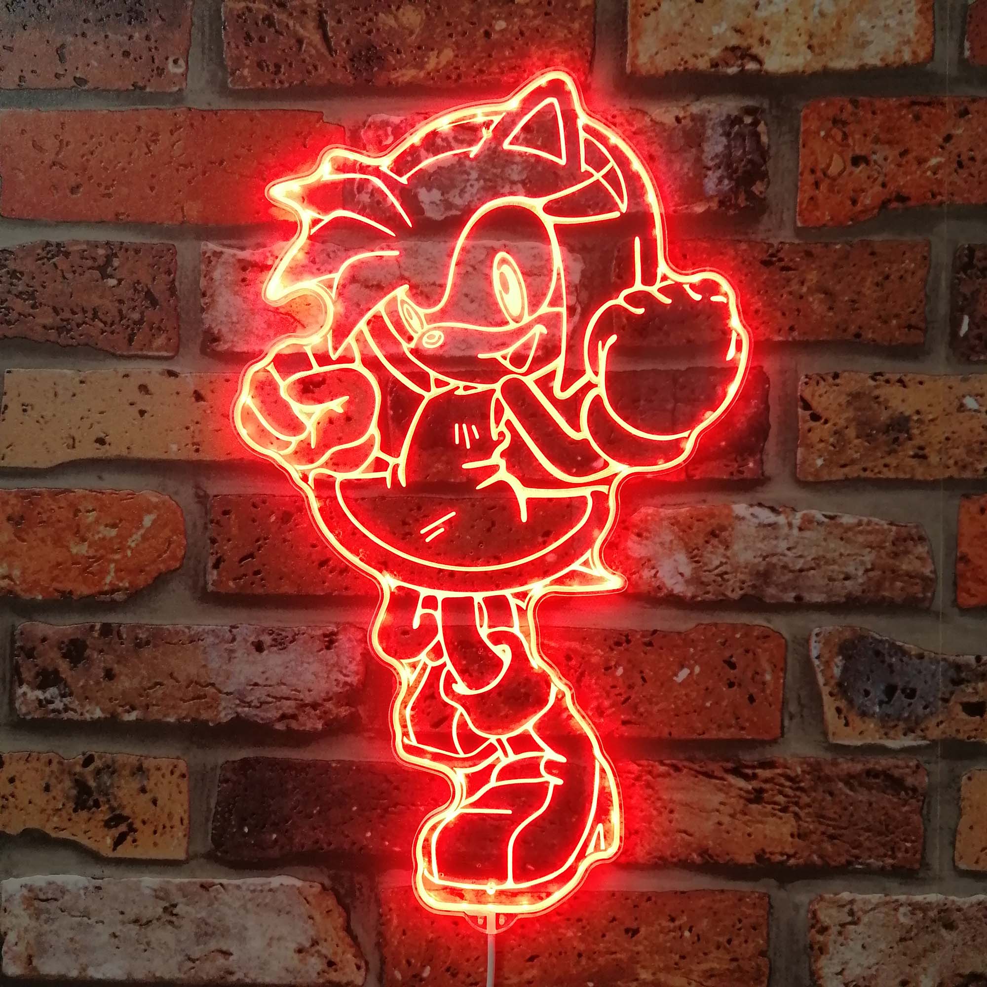 Sonic Amy Rose Dynamic RGB Edge Lit LED Sign