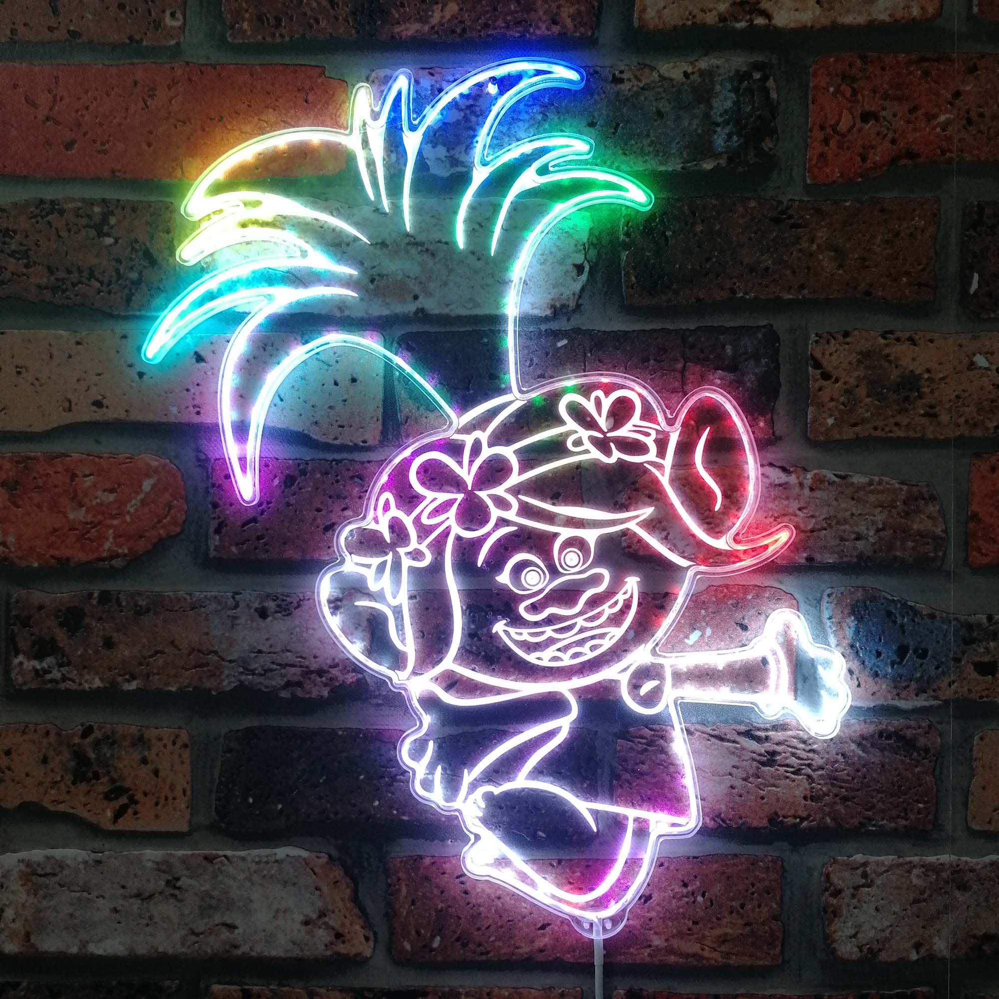 Trolls Dynamic RGB Edge Lit LED Sign