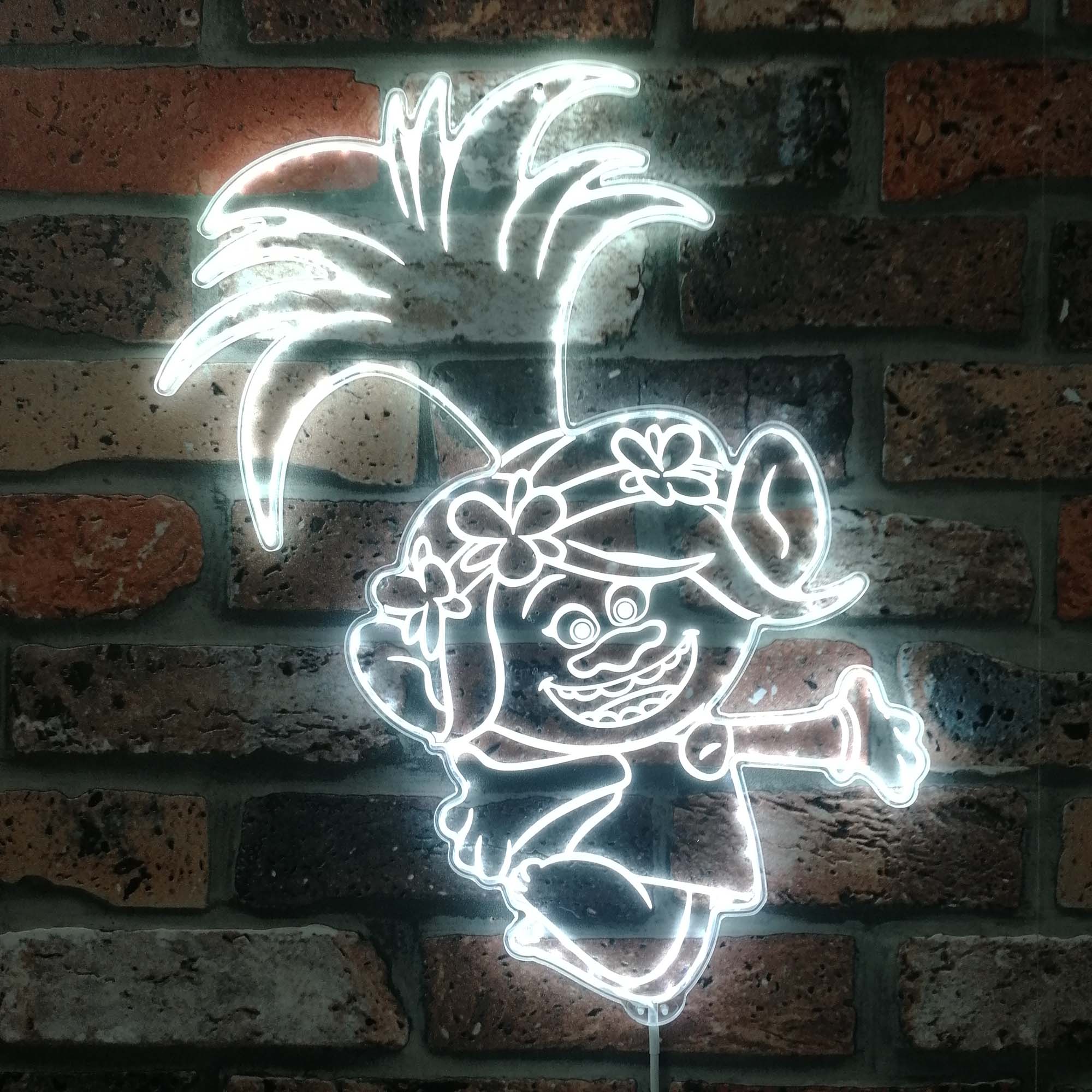 Trolls Dynamic RGB Edge Lit LED Sign