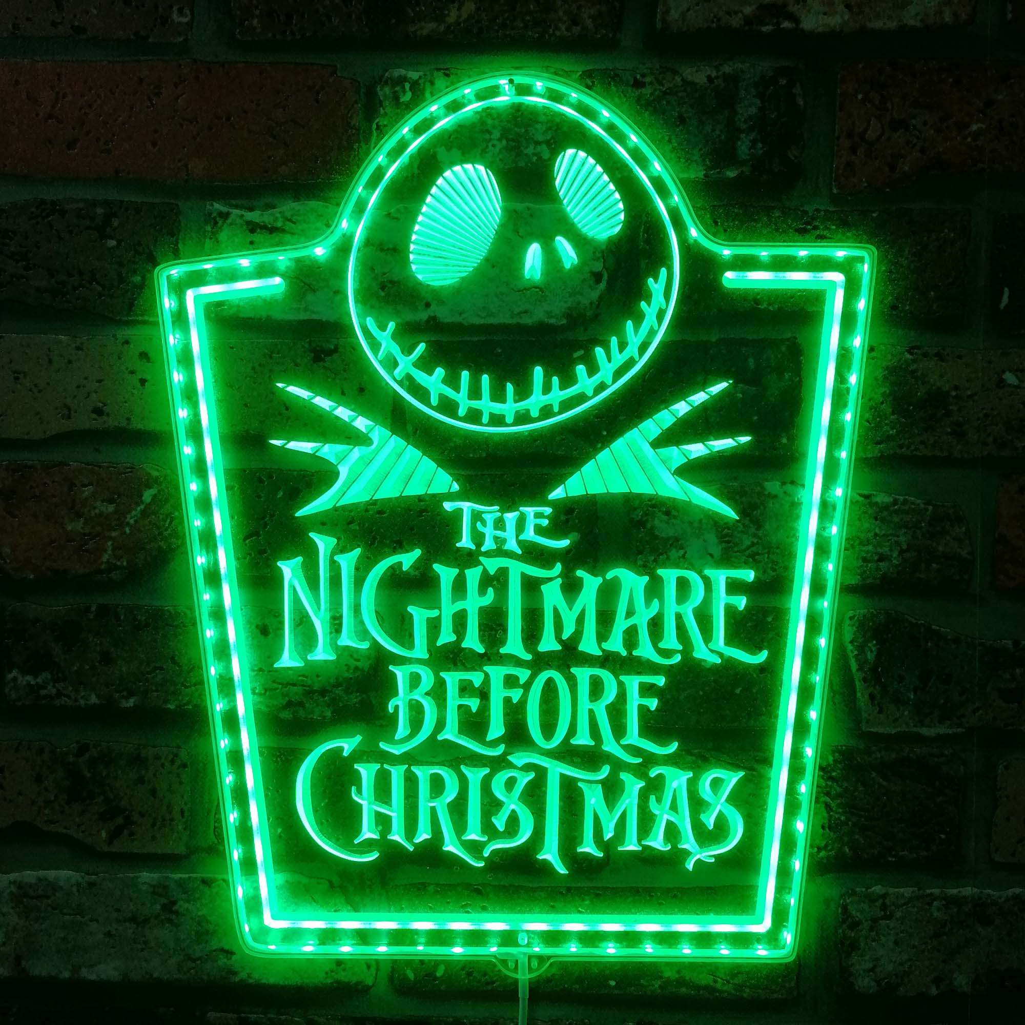 Nightmare before Christmas Dynamic RGB Edge Lit LED Sign