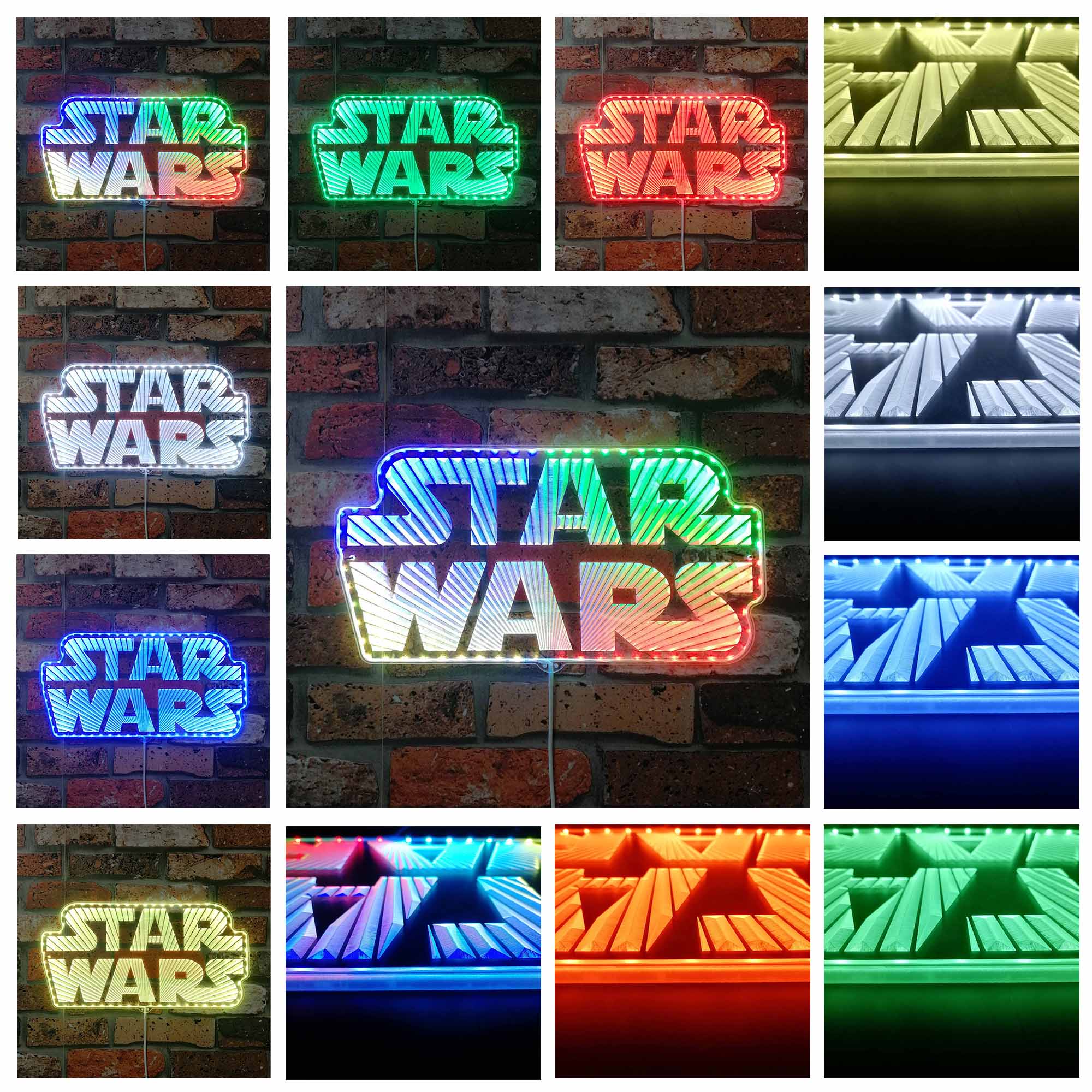 Star Wars Dynamic RGB Edge Lit LED Sign