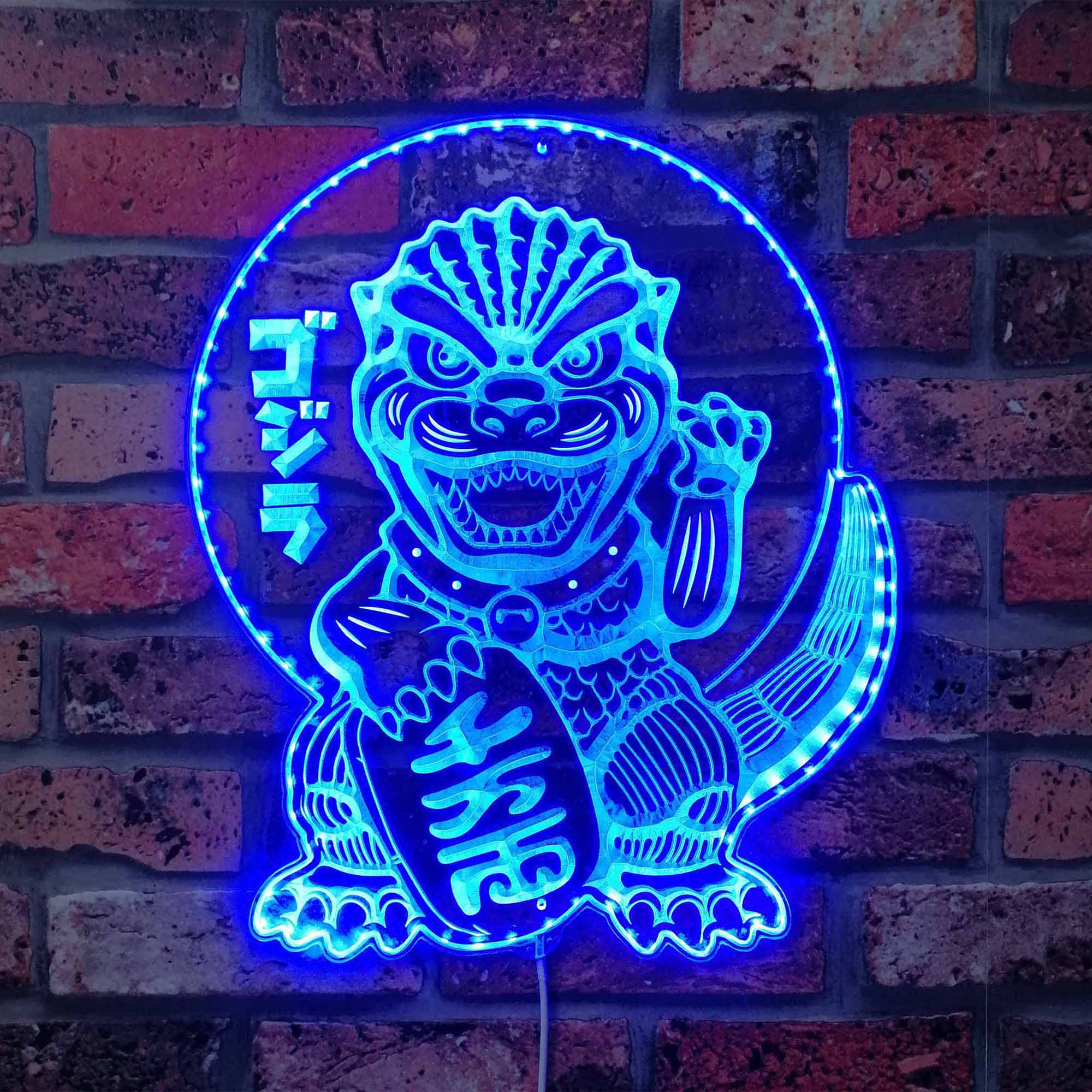 Godzilla Dynamic RGB Edge Lit LED Sign