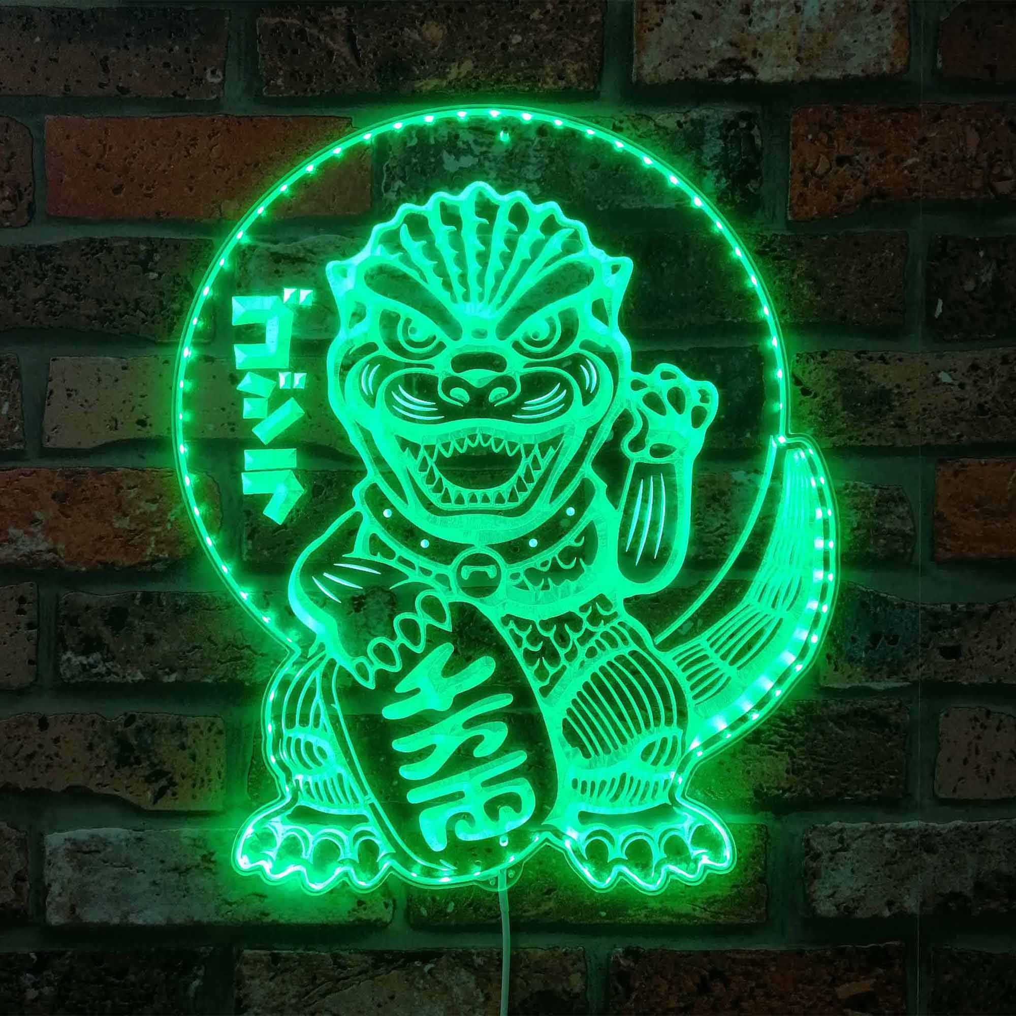 Godzilla Dynamic RGB Edge Lit LED Sign