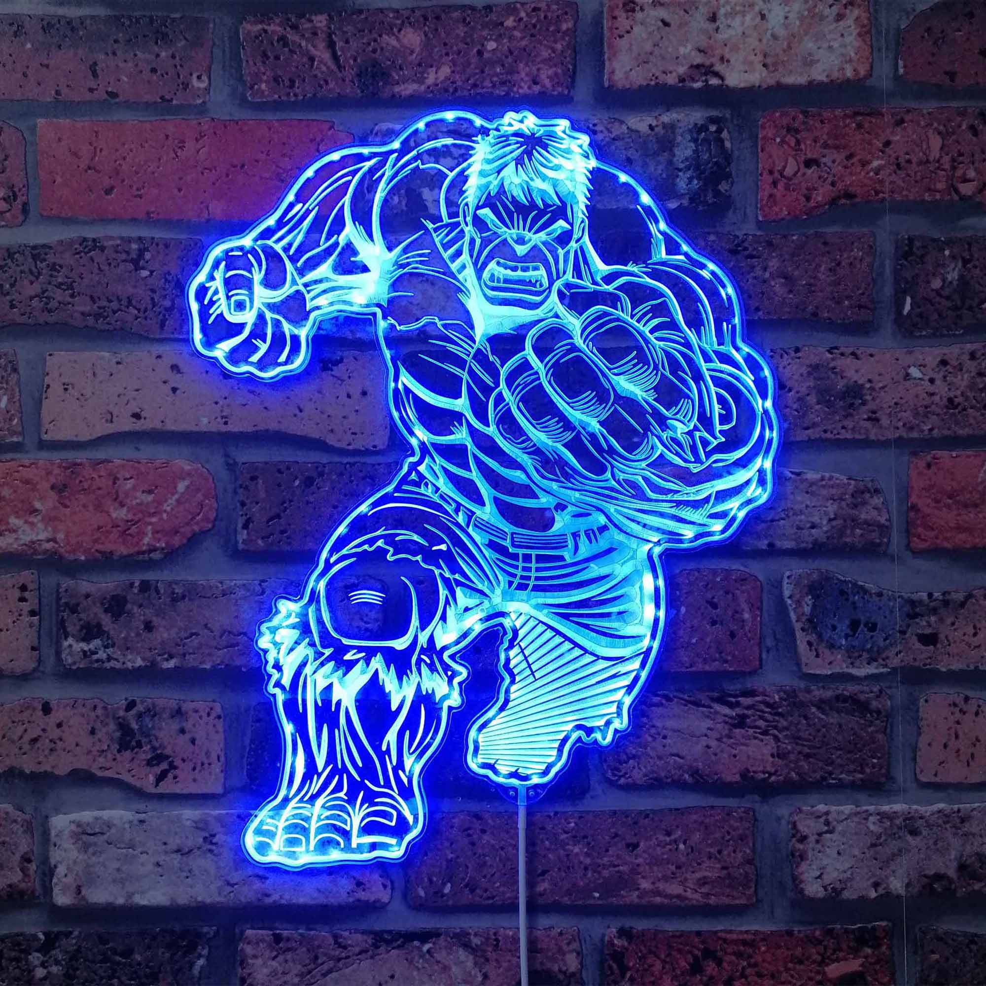 Hulk Marvels Dynamic RGB Edge Lit LED Sign