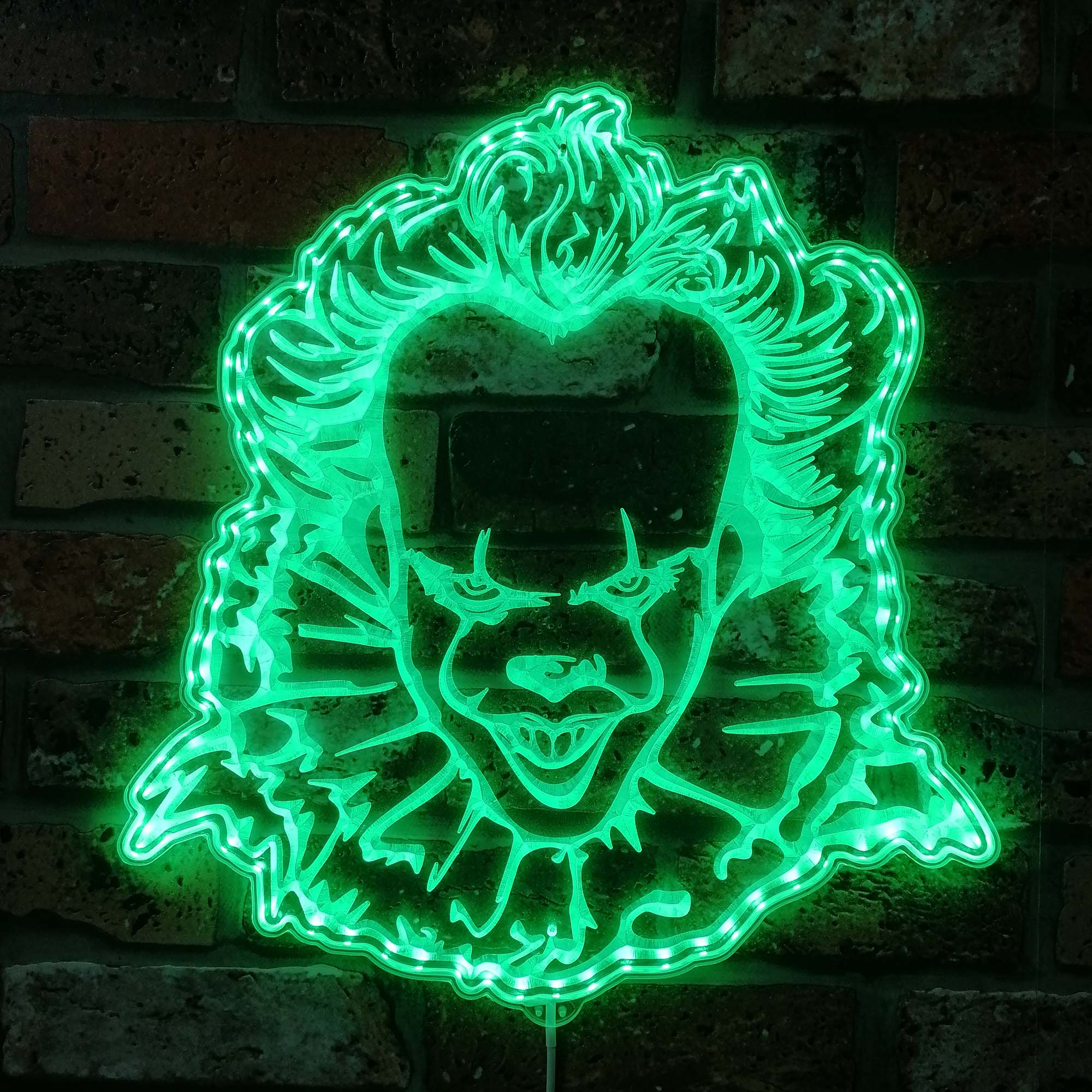 IT Pennywise Halloween Dynamic RGB Edge Lit LED Sign