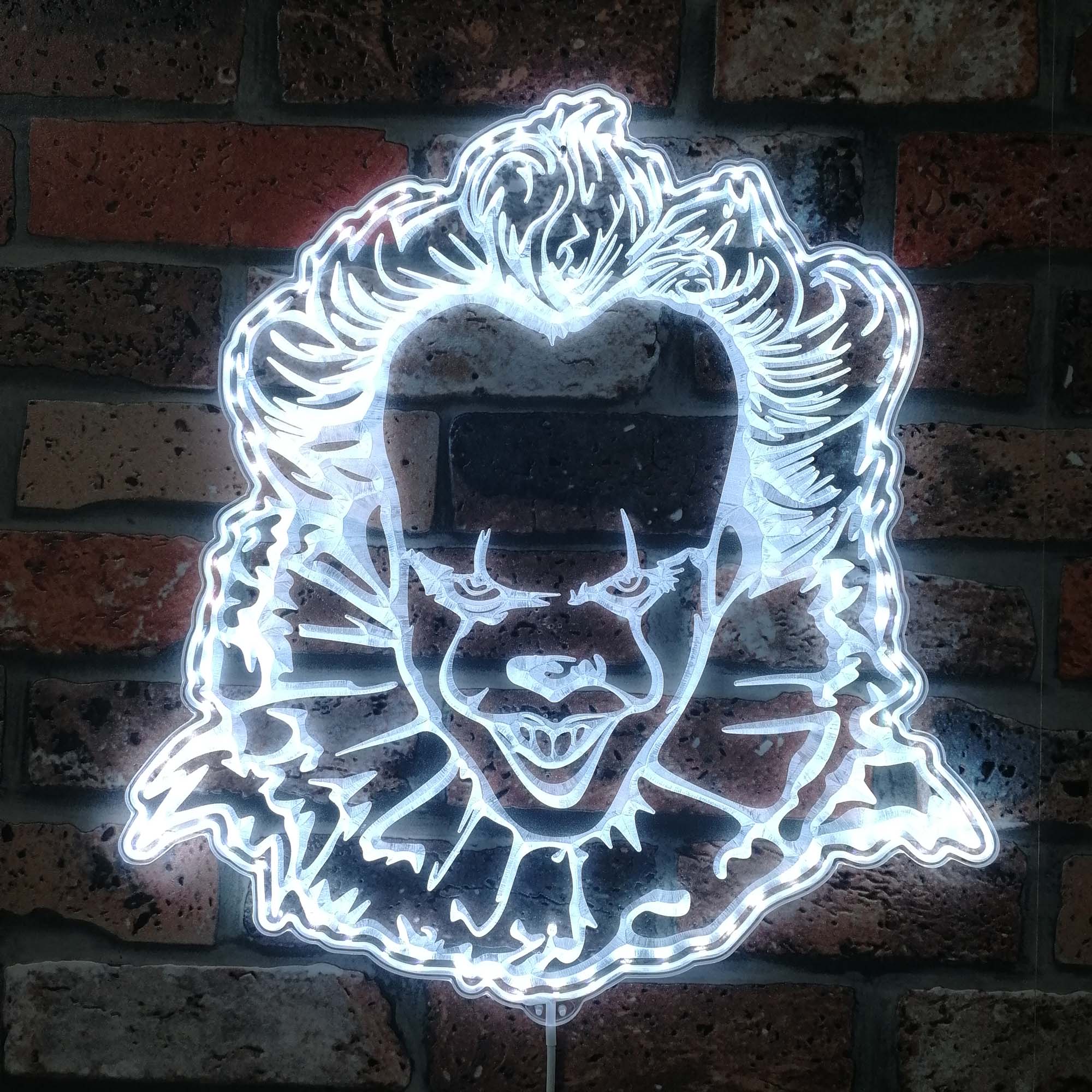 IT Pennywise Halloween Dynamic RGB Edge Lit LED Sign