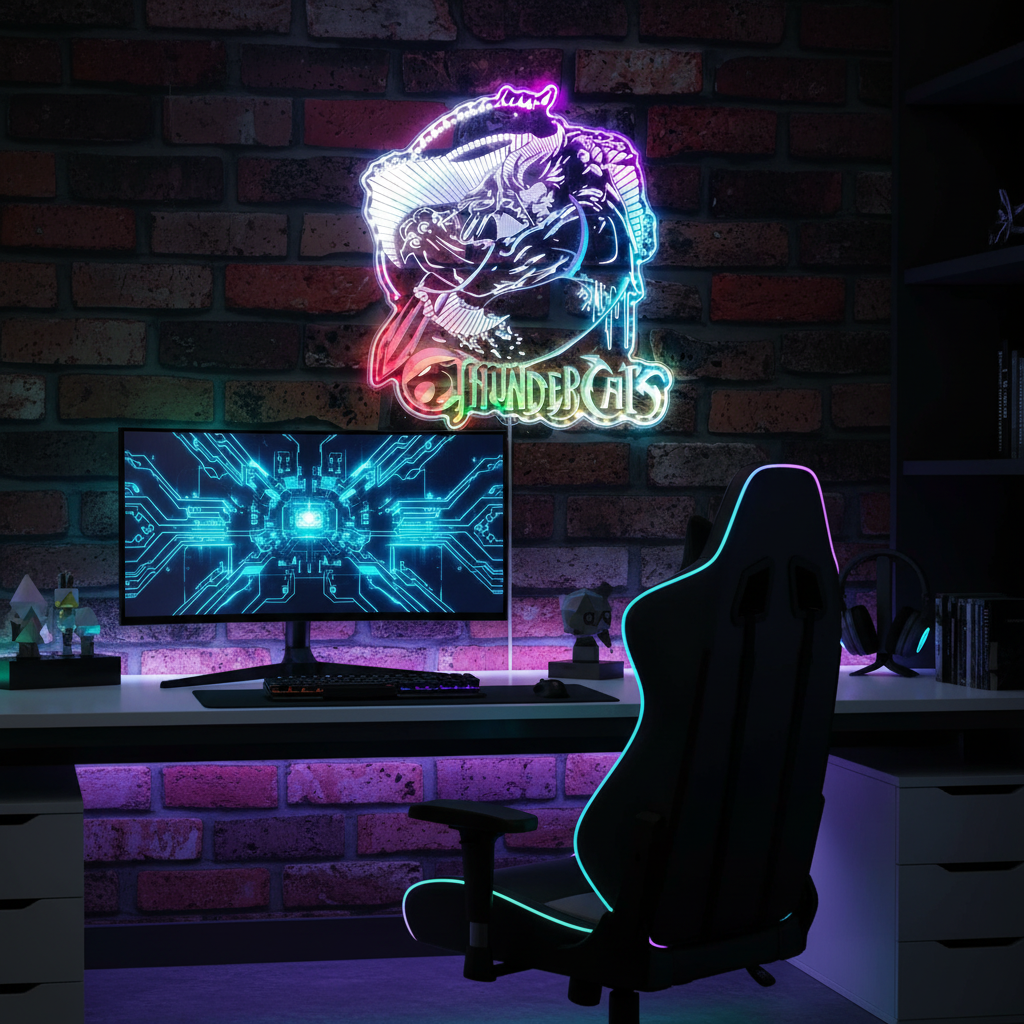 ThunderCats Dynamic RGB Edge Lit LED Sign | PROLEDSIGN