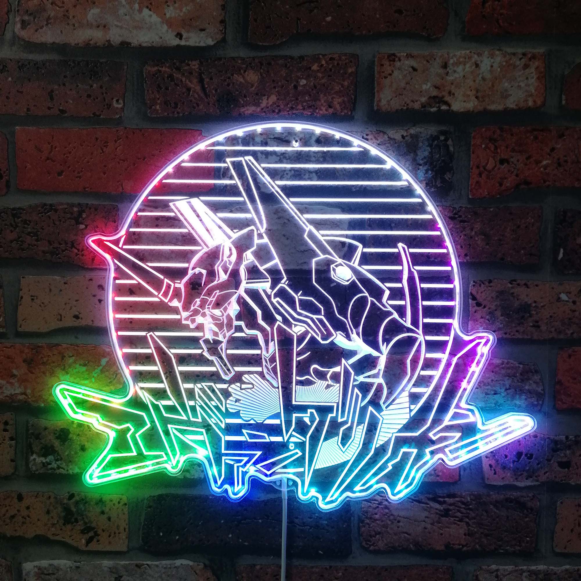 Evangelion Unit-01 Dynamic RGB Edge Lit LED Sign