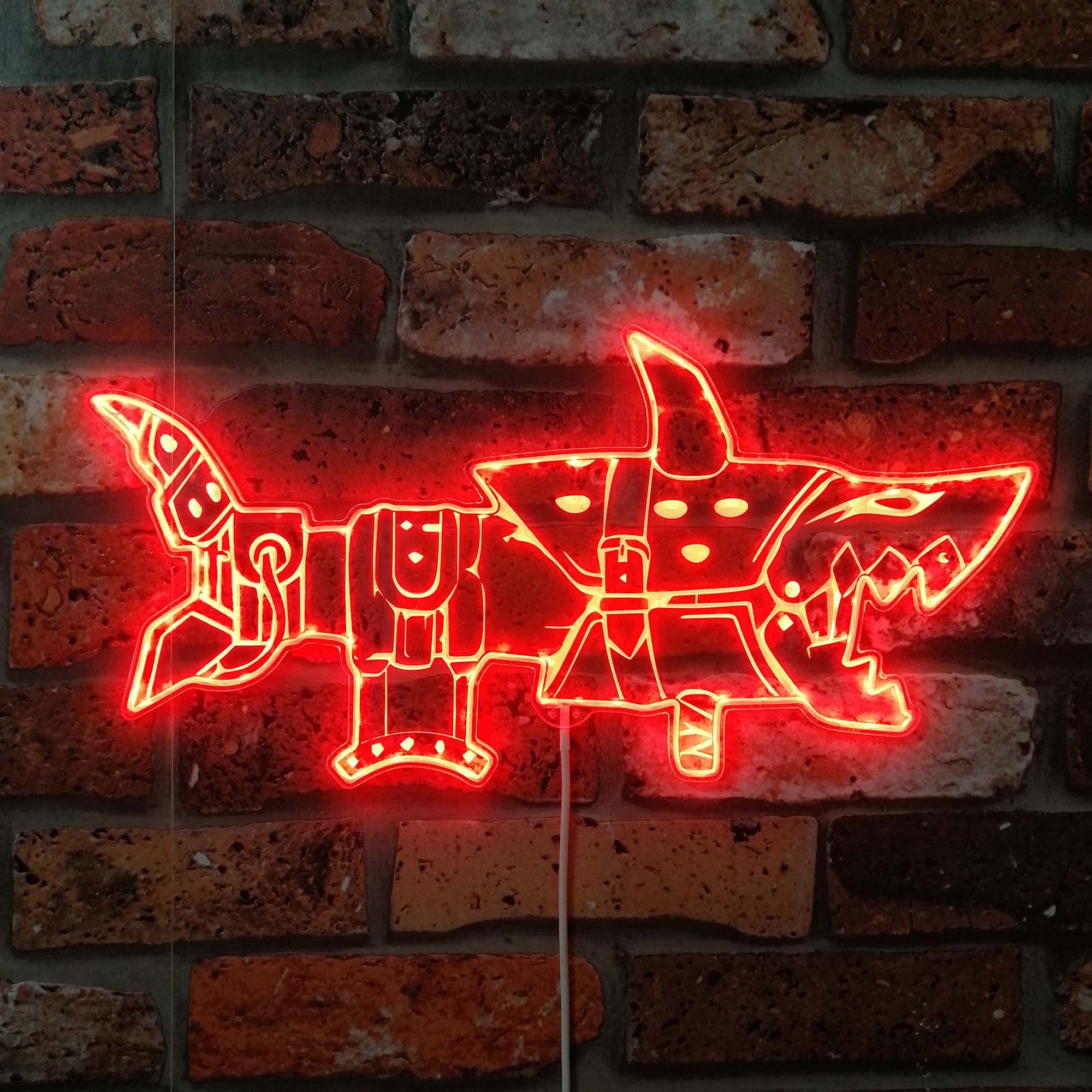 Jinx Arcane Fishbones Dynamic RGB Edge Lit LED Sign