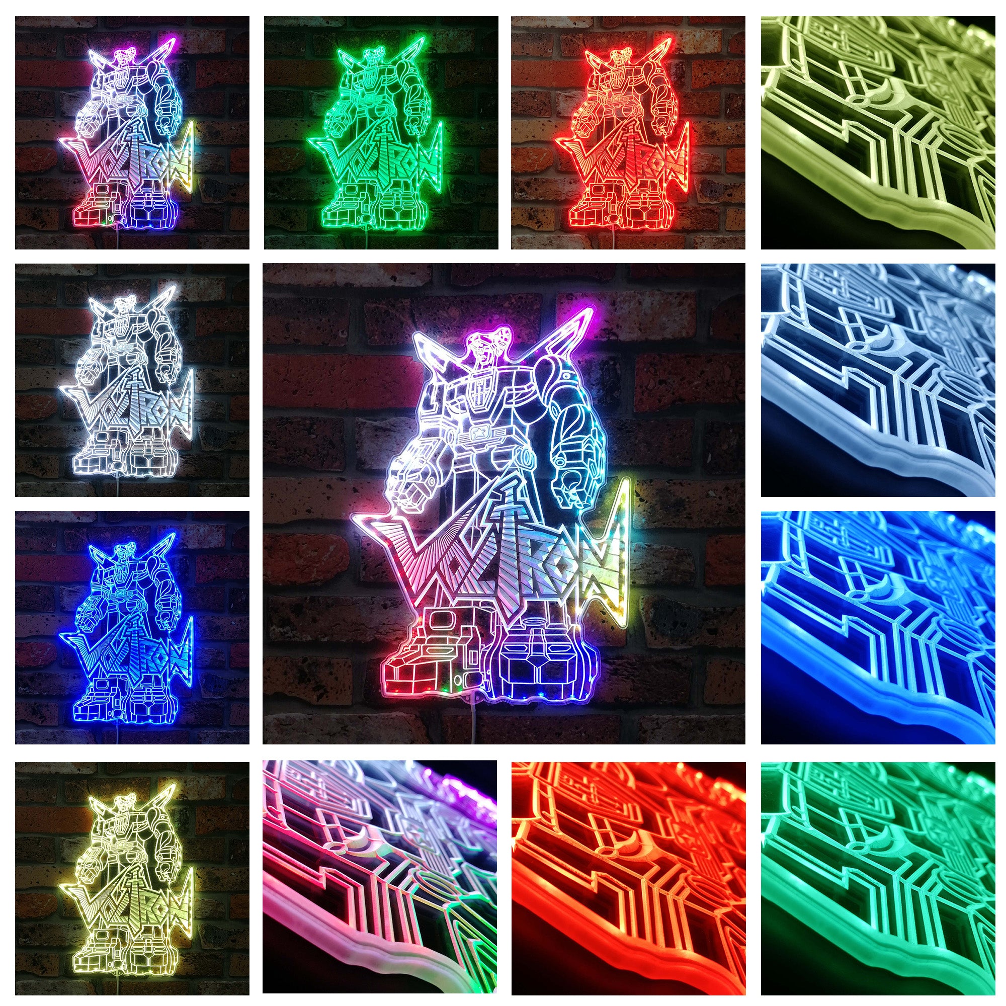 VOLTRON Dynamic RGB Edge Lit LED Sign