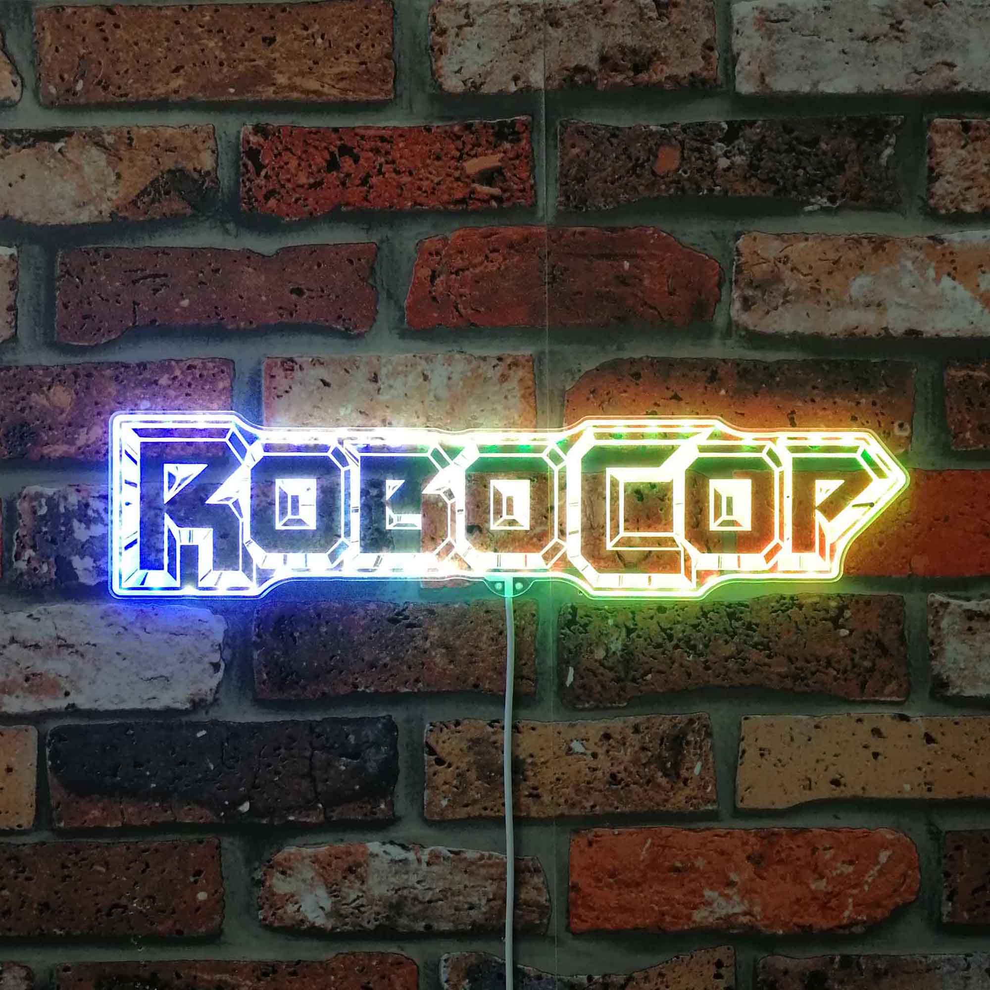 Robocop Dynamic RGB Edge Lit LED Sign