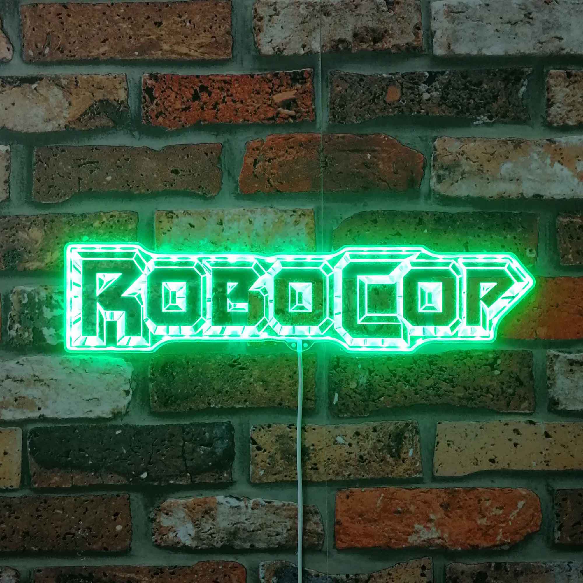 Robocop Logo Neon Neon LED Sign with Dynamic RGB Colors