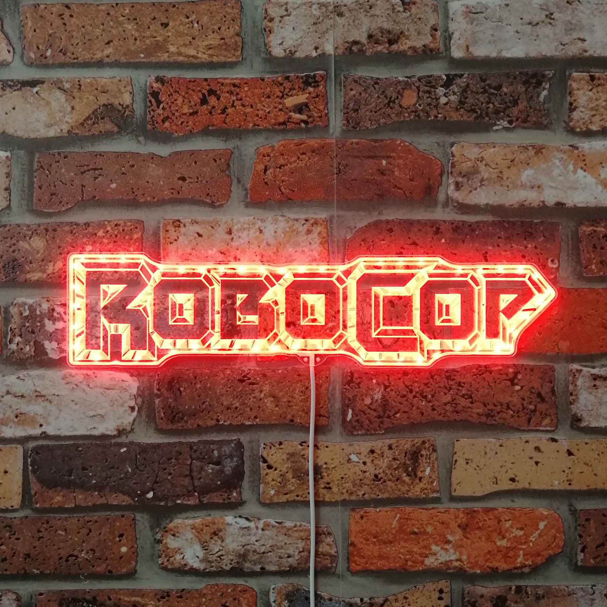 Robocop Logo Neon Neon LED Sign with Dynamic RGB Colors