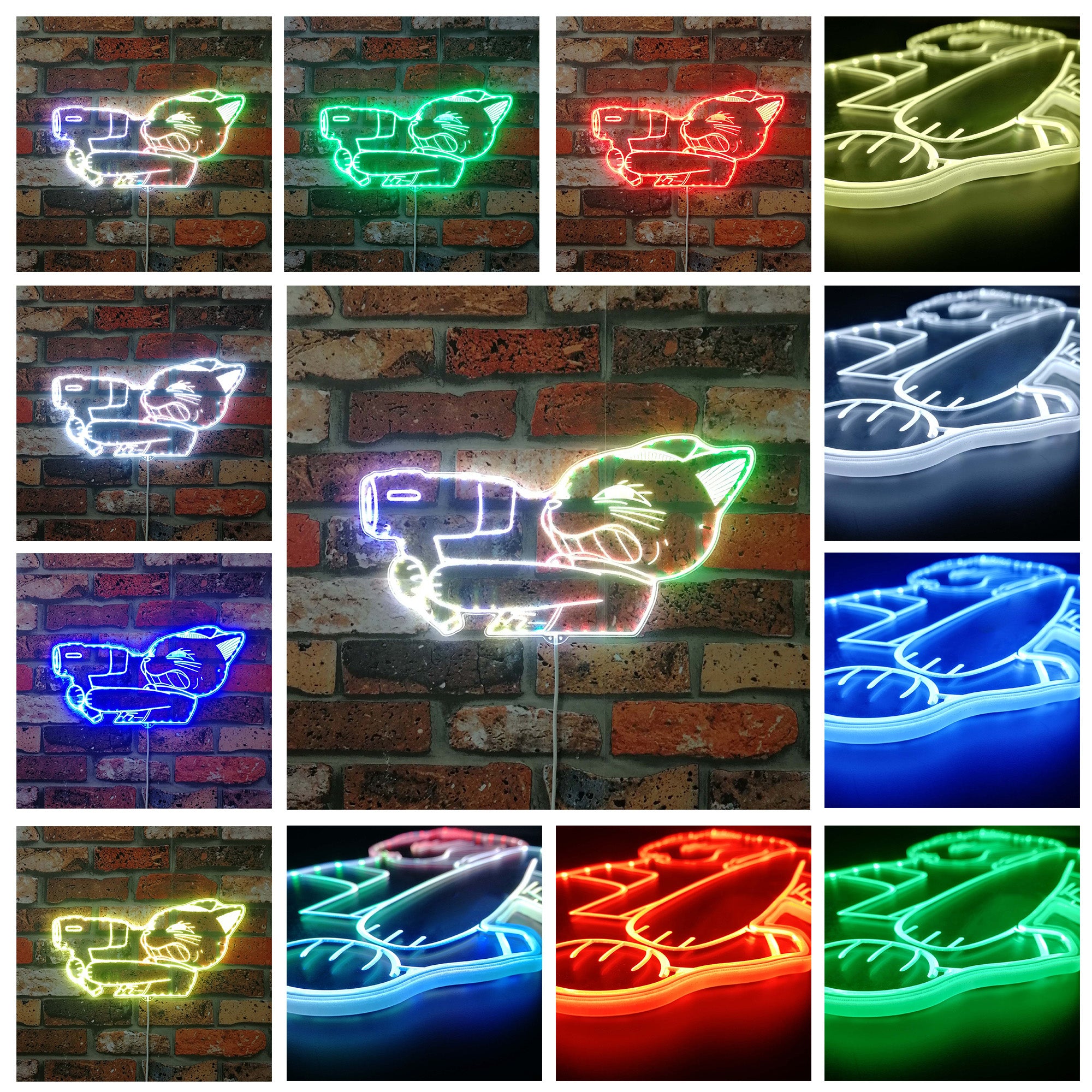 Dandadan Turbo Granny Neon Neon LED Sign with Dynamic RGB Colors