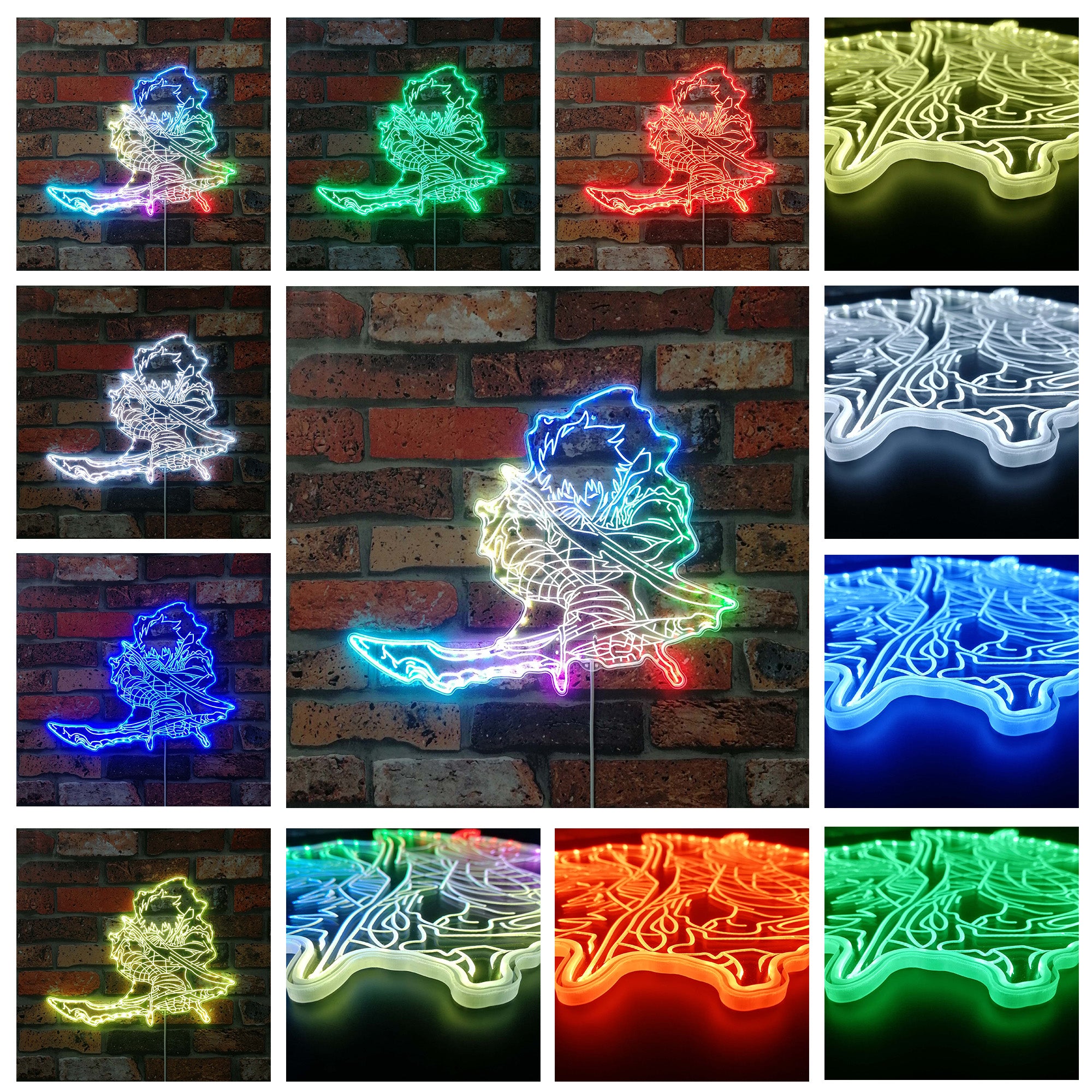 Solo Leveling Neon Neon LED Sign with Dynamic RGB Colors