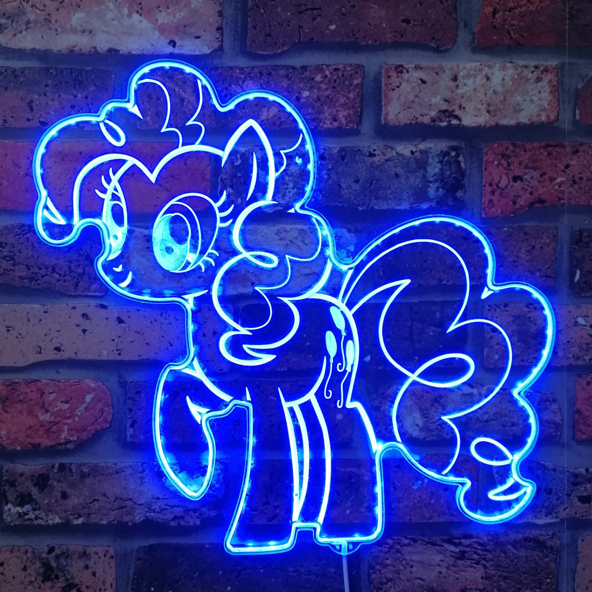 My Little Pony Pinkie Pie Neon LED Sign with Dynamic RGB Colors