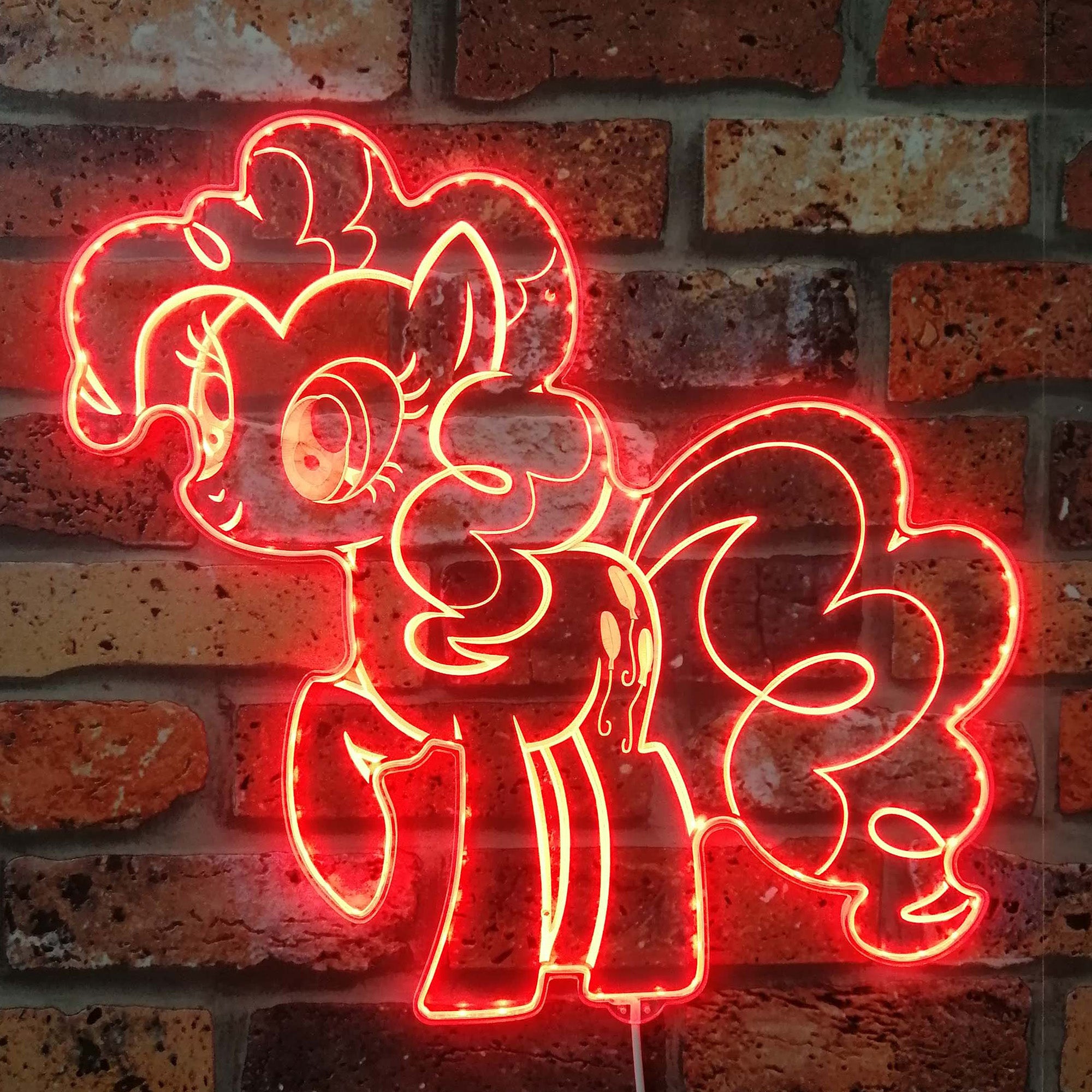 My Little Pony Pinkie Pie Neon LED Sign with Dynamic RGB Colors