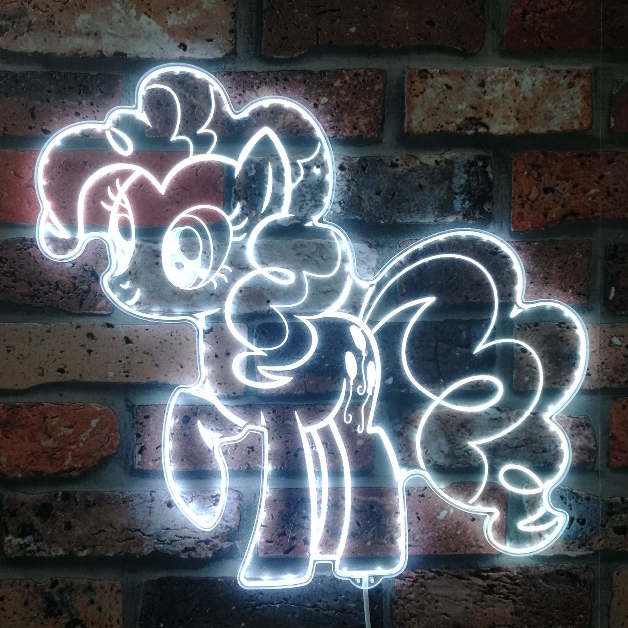 My Little Pony Pinkie Pie Neon LED Sign with Dynamic RGB Colors