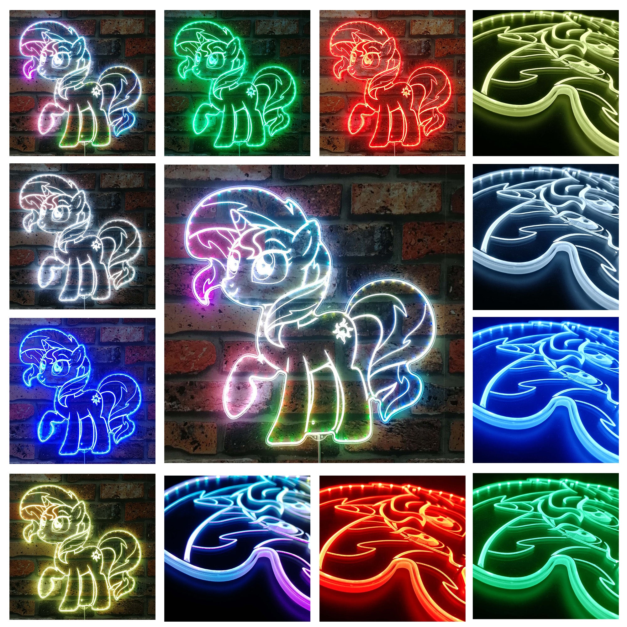 My Little Pony Sunset Shimmer  Neon LED Sign with Dynamic RGB Colors