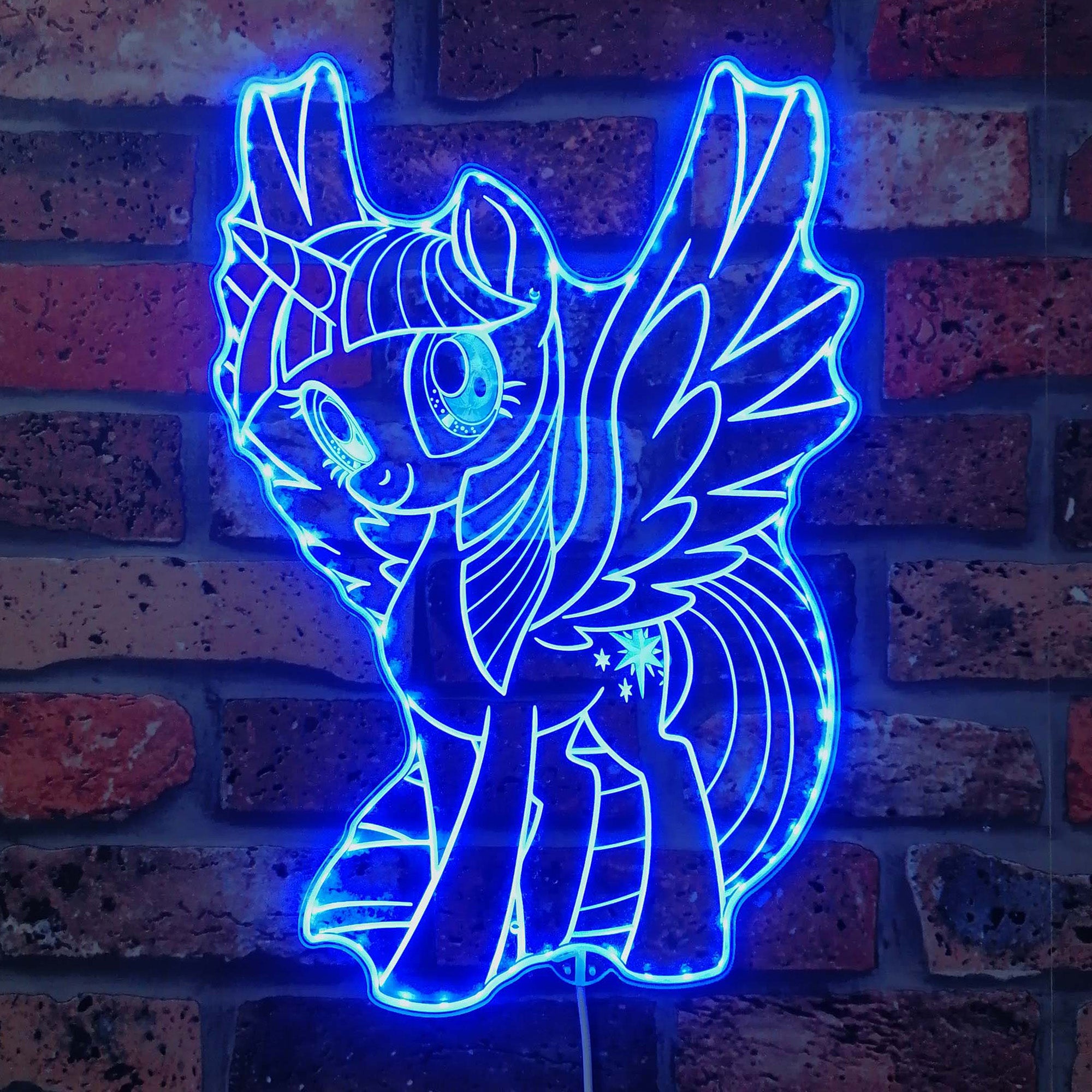 My Little Pony Trilight Sparkle  Neon LED Sign with Dynamic RGB Colors