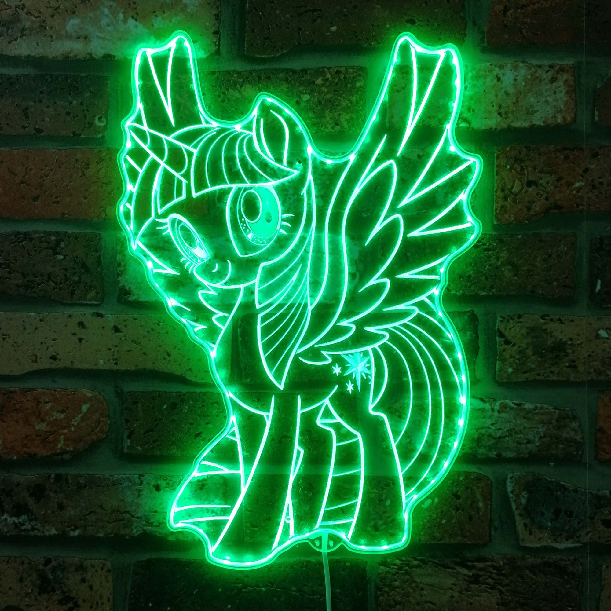 My Little Pony Trilight Sparkle  Neon LED Sign with Dynamic RGB Colors