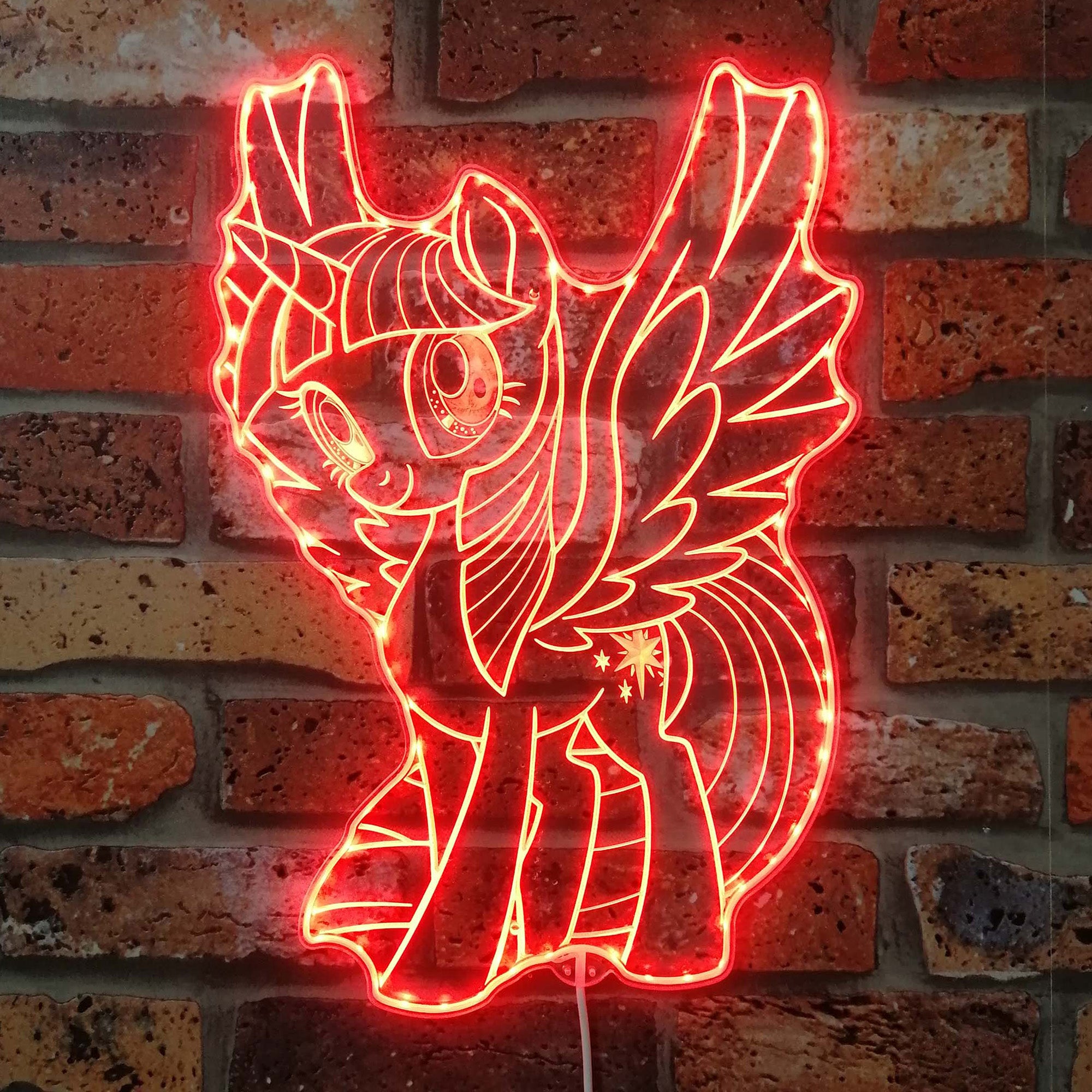 My Little Pony Trilight Sparkle  Neon LED Sign with Dynamic RGB Colors