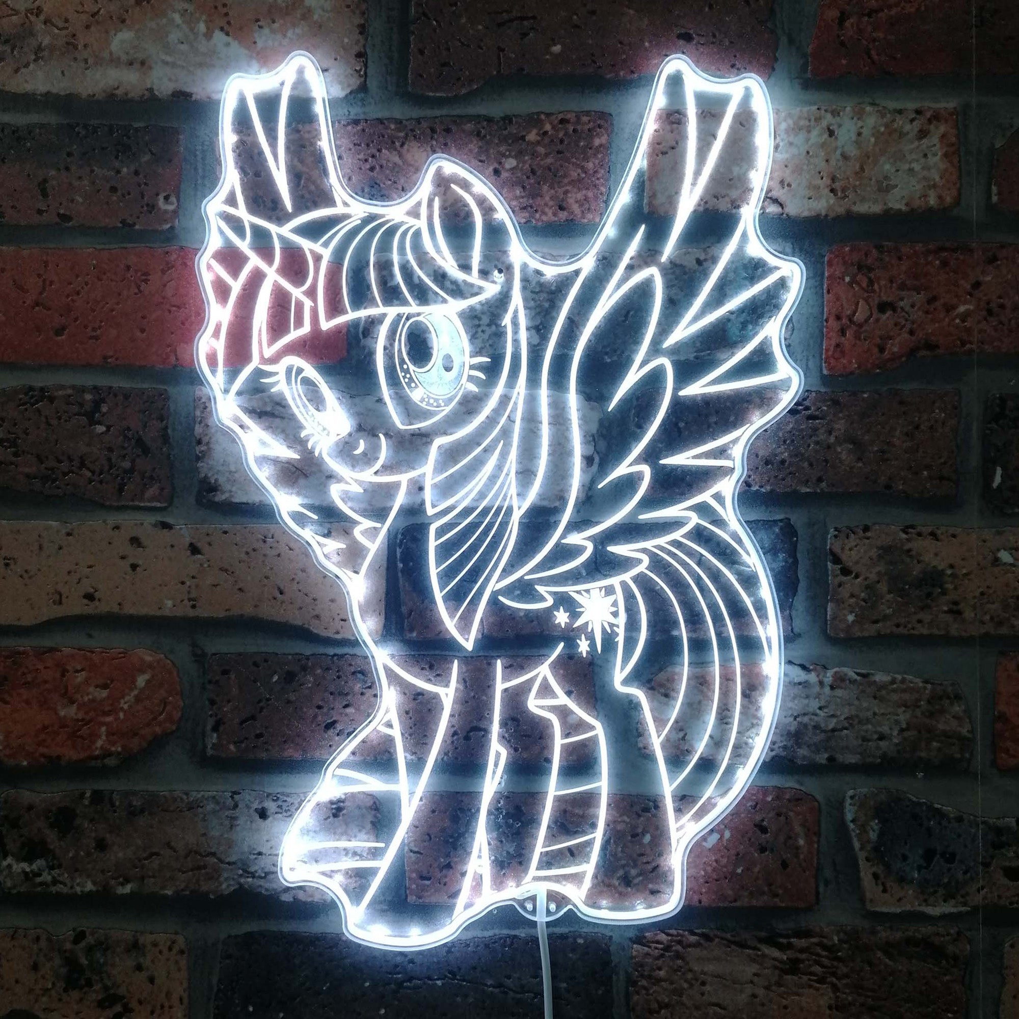 My Little Pony Trilight Sparkle  Neon LED Sign with Dynamic RGB Colors