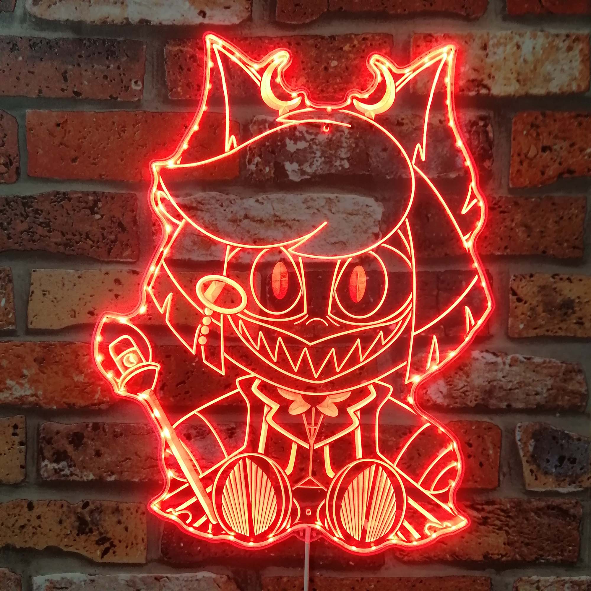 Hazbin Hotel Alastor Dynamic RGB Edge Lit LED Sign | PROLEDSIGN