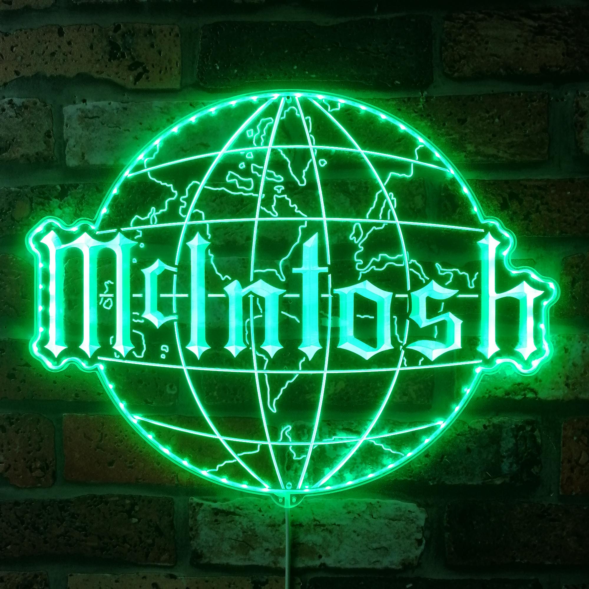 Mcintosh Studio Wall Decor Dynamic RGB Edge Lit LED Sign